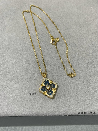 Buccellati large Opera series enamel Necklace