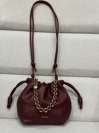 L0ew* mini flamenco purse bag in mellow nappa lambskin 23x17x5.5cm