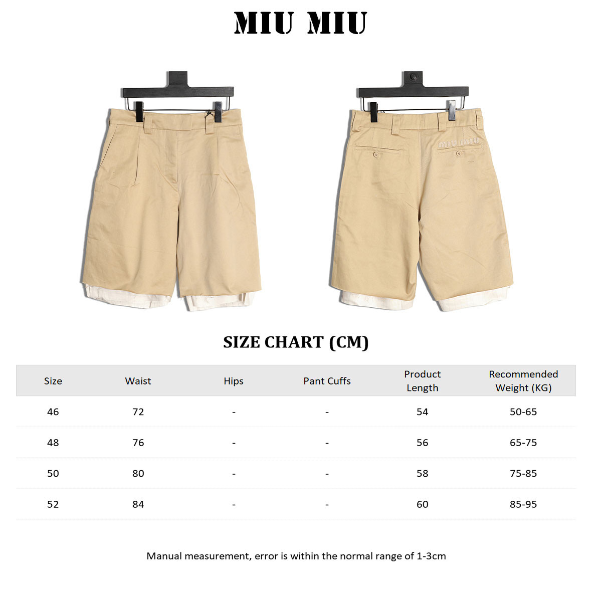 Miu miu 25SS shorts