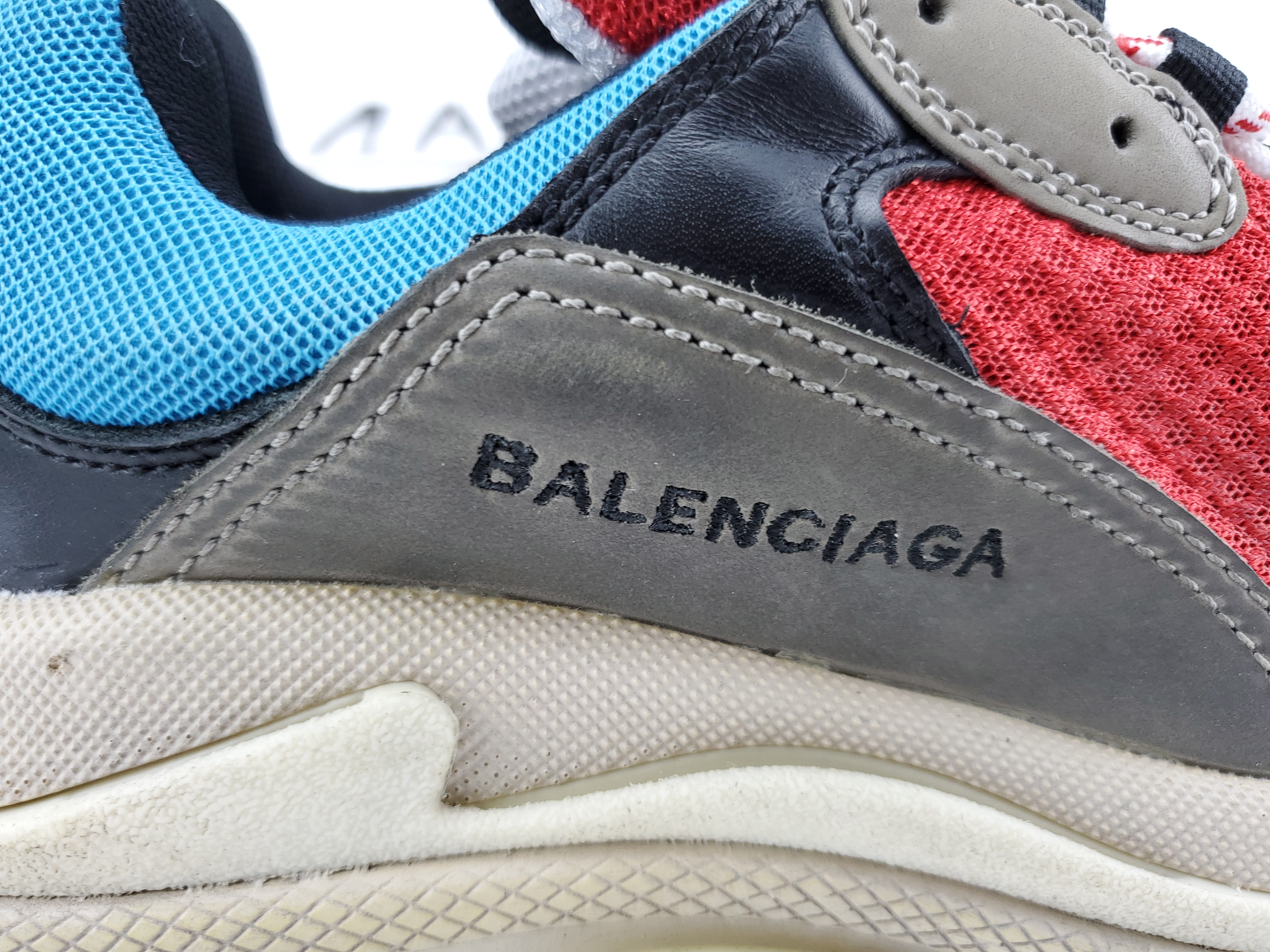 Balenciga Triple S Grey Red Blue (2018 Reissue)