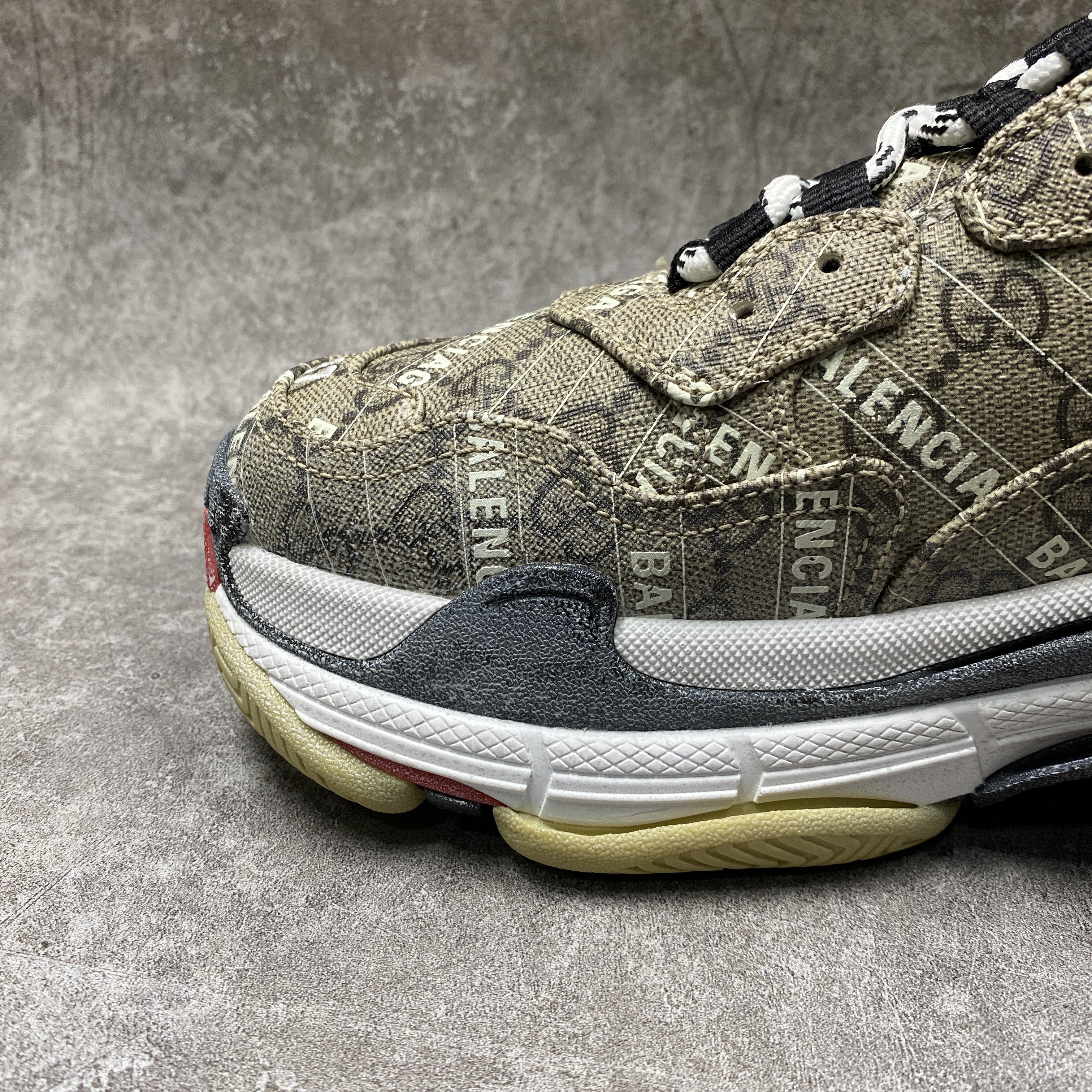 Balenciga x G The Hacker Project Triple S Beige