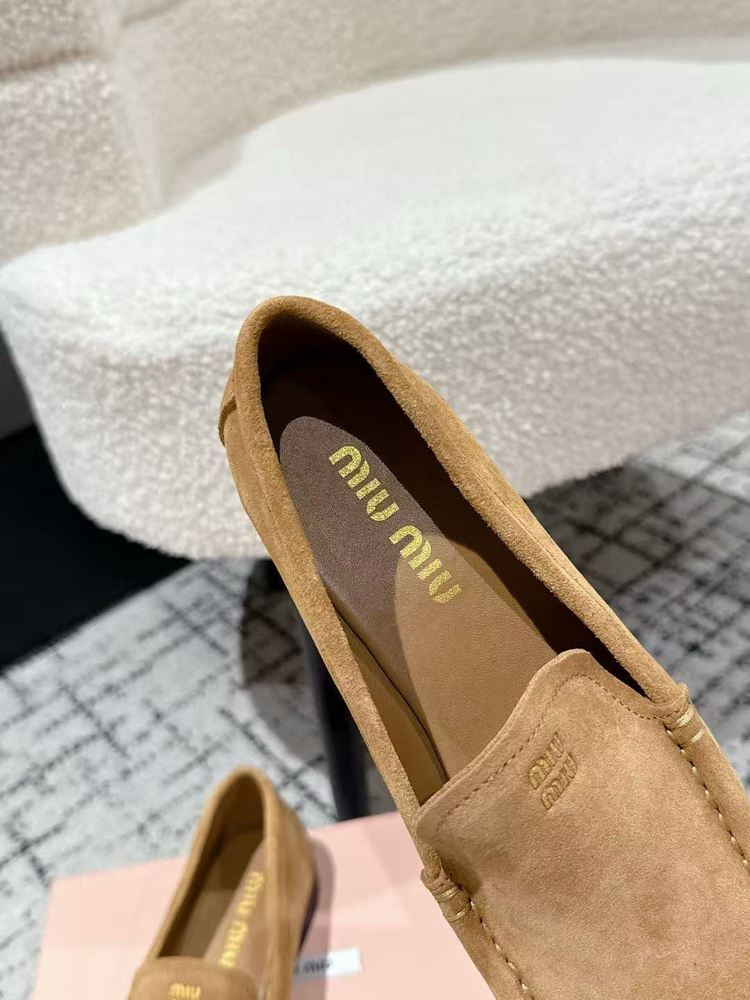 UA Miu Miu Suede loafers