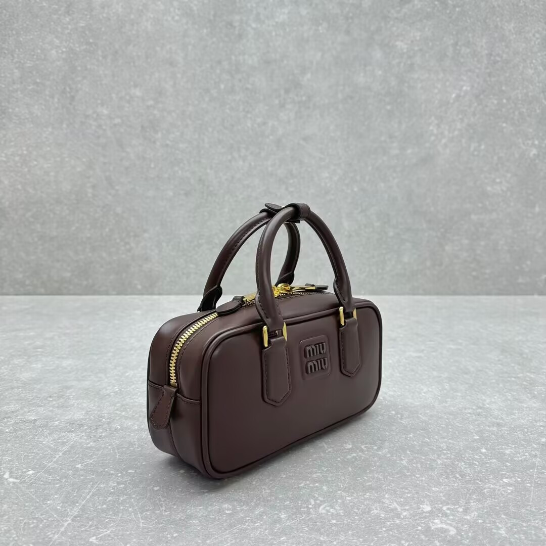 MIU MIU Arcadie leather bag 10.5x22x7.5cm