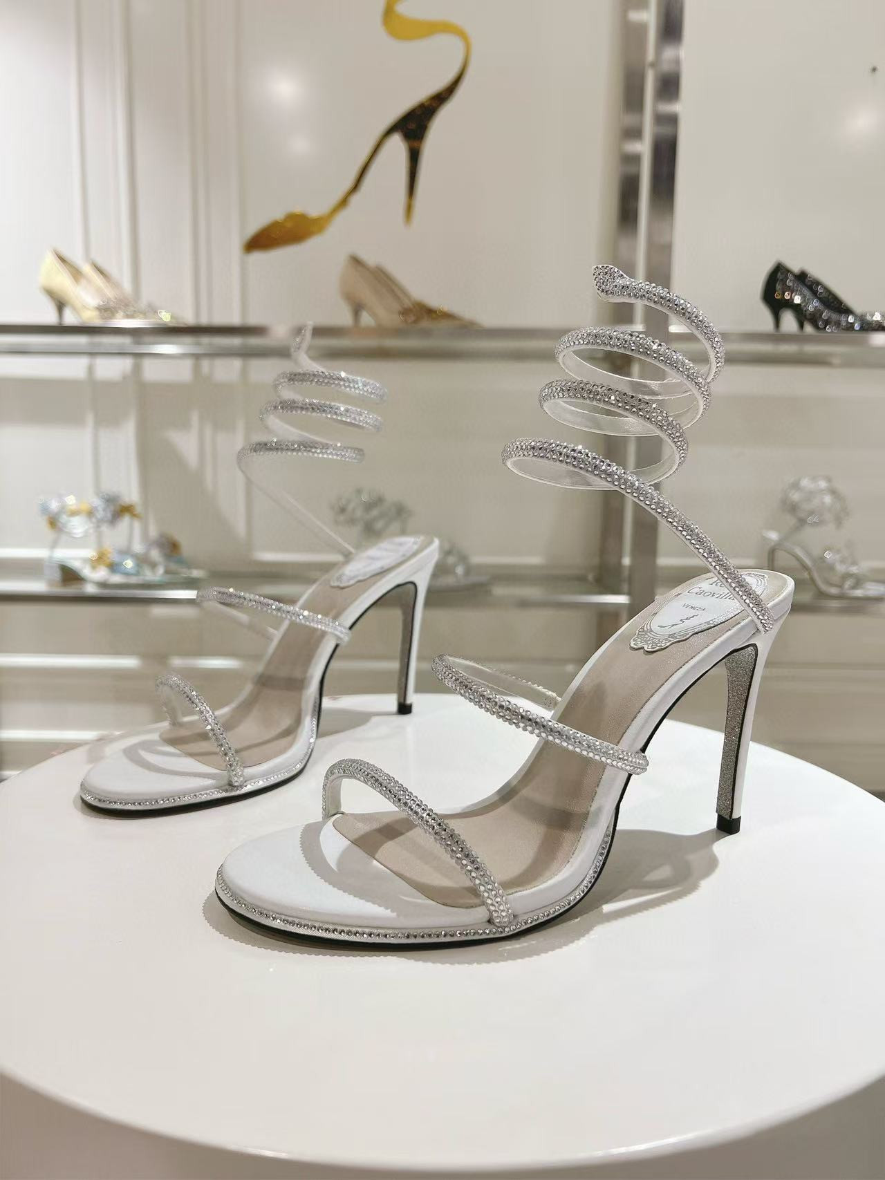 UA RENÉ CAOVILLA Cleo Pumps Sandals 95mm