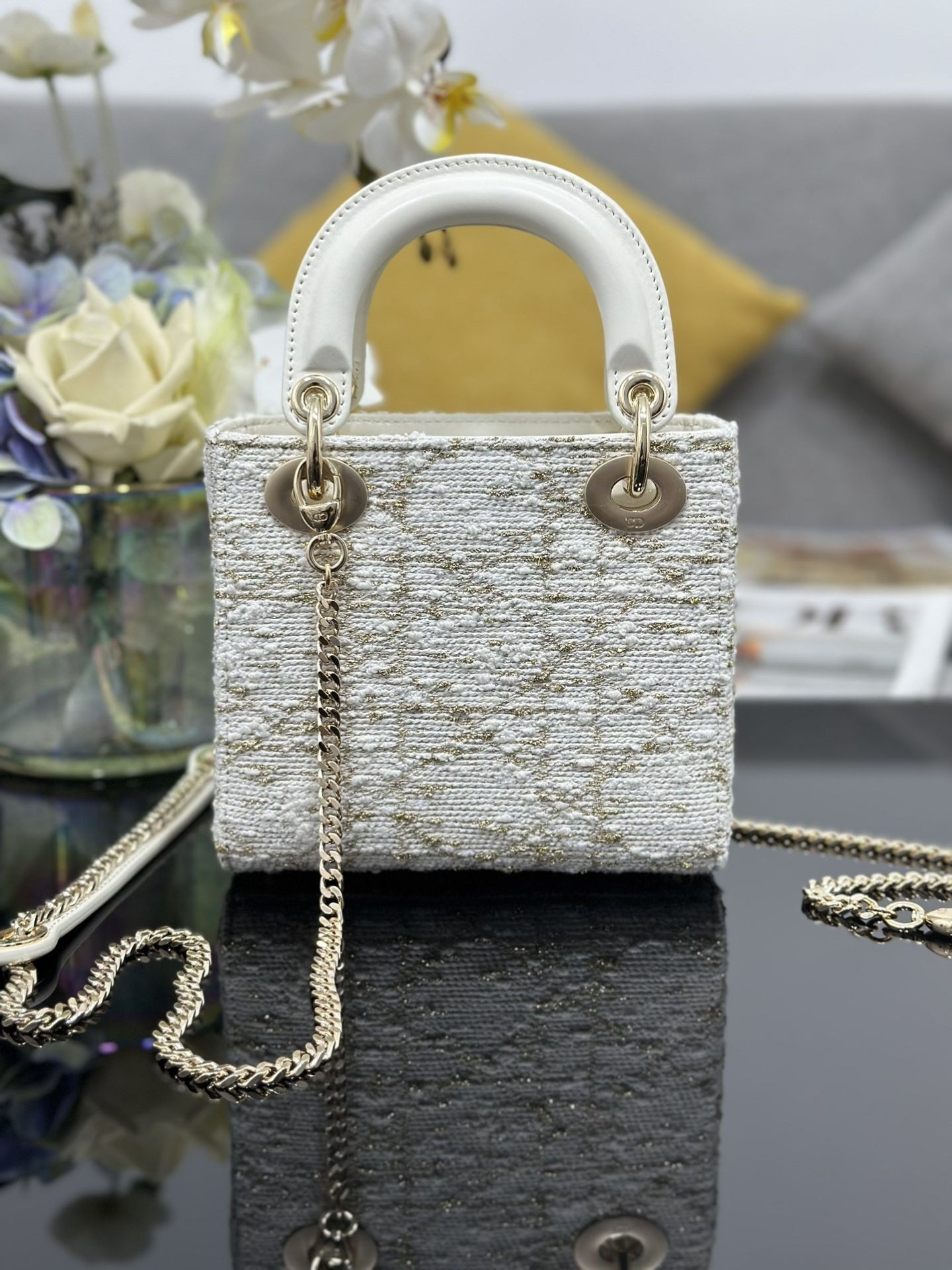 mini lady D*or bag 17x15x7cm