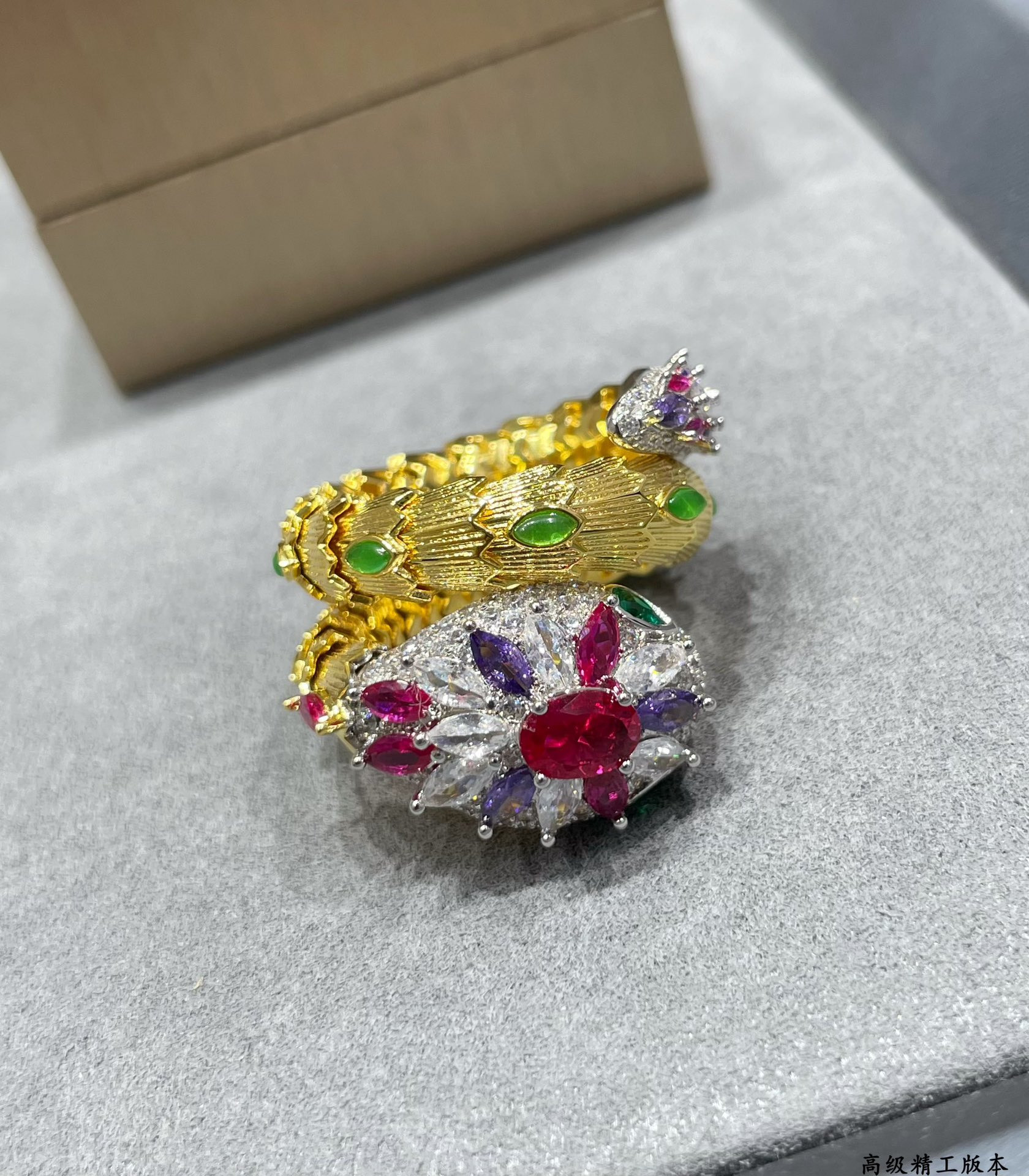 b*l*ai Di*m*nd princess snake ring