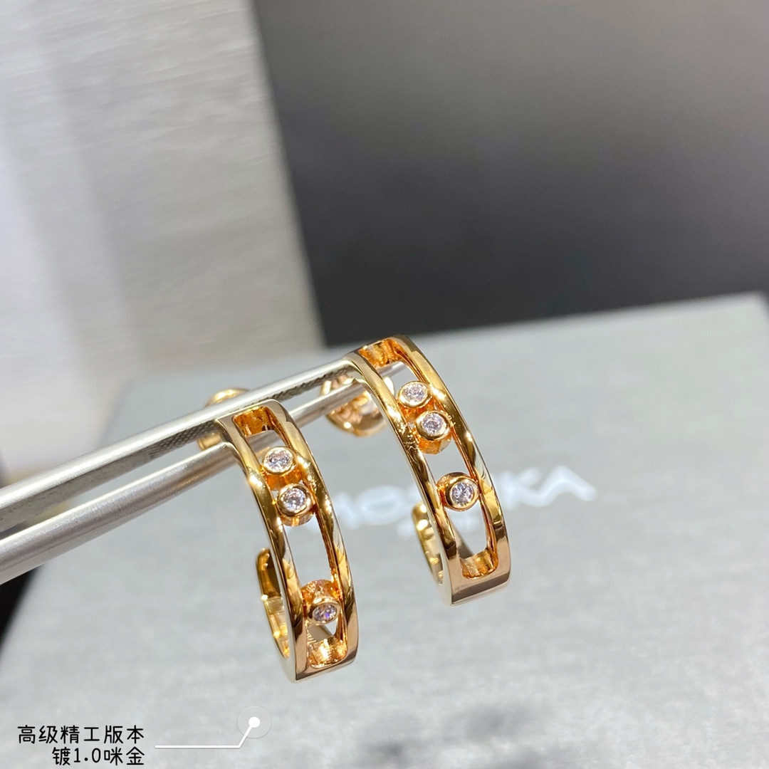 Messika Polished Moving Earrings