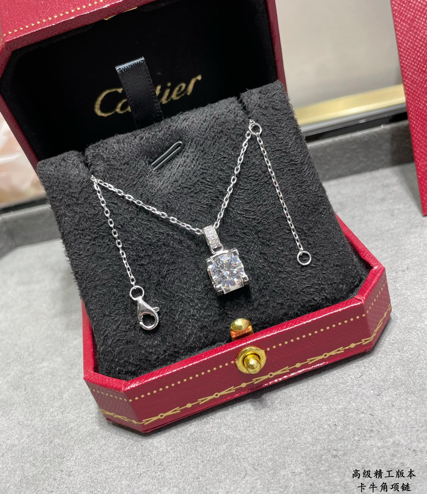 Ca*t*er horn necklace