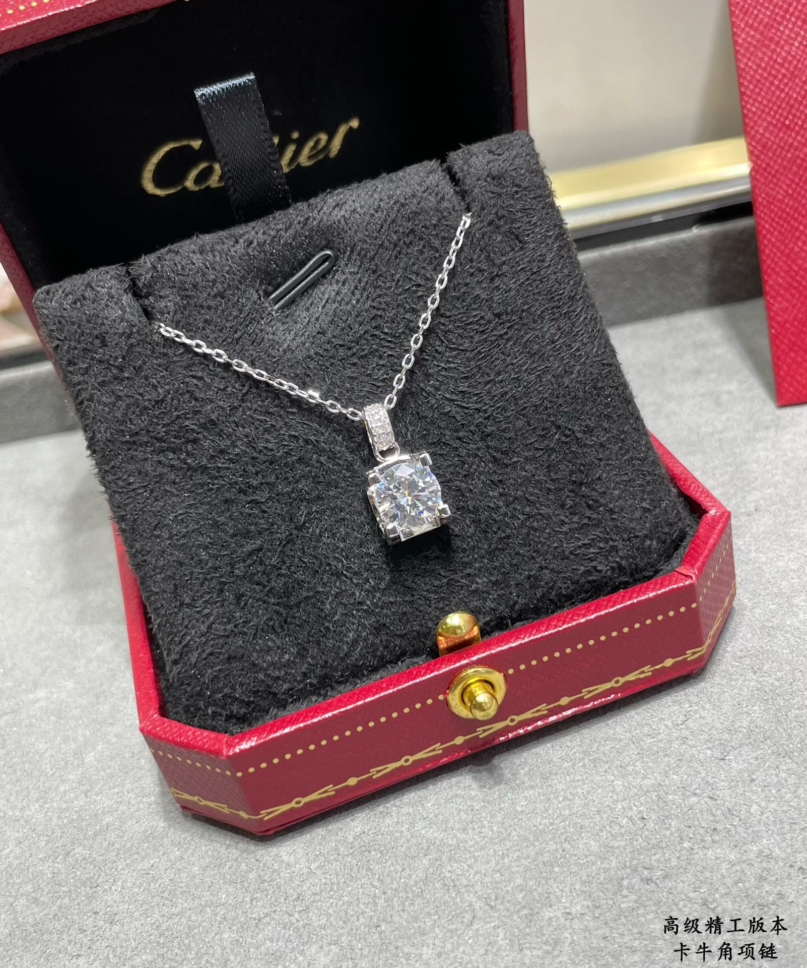 Ca*t*er horn necklace
