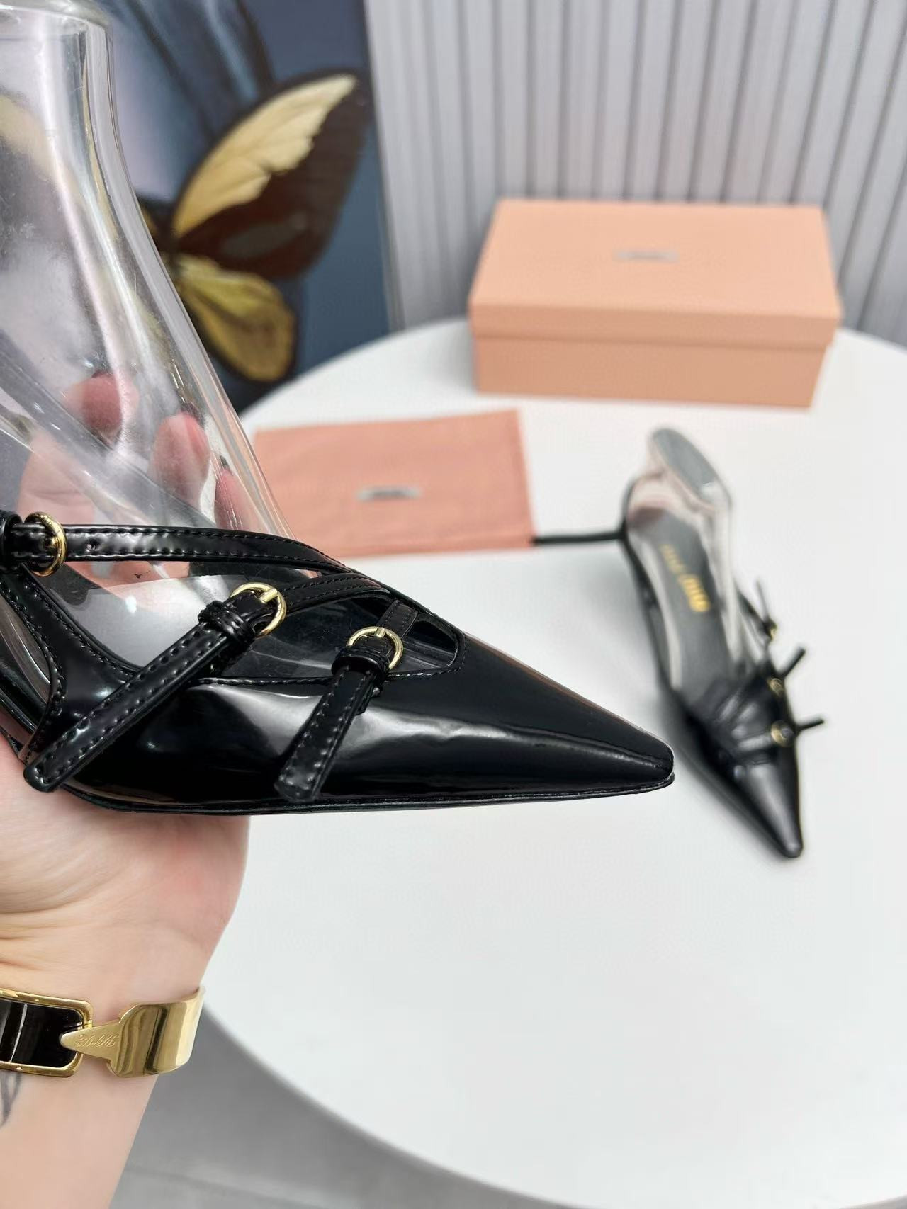 UA Miu Miu Slingbacks with Buckles