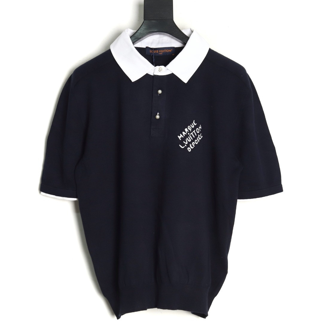 l0*is V*t0n lv 24ss short-sleeved polo shirt
