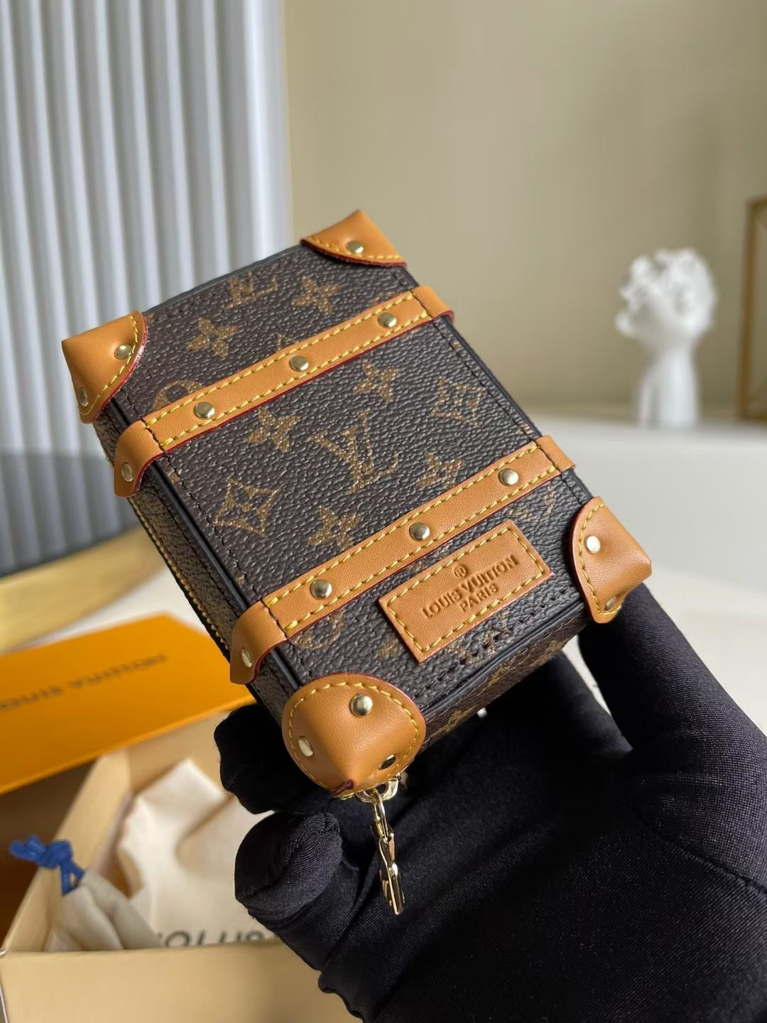 LV SOFT TRUNK BACKPACK BAG CHARM AND KEY HOLDER M69483