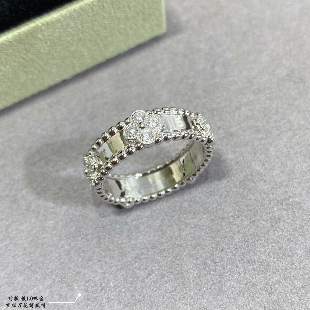 V*N CL*F & arpels narrow kaleidoscope ring
