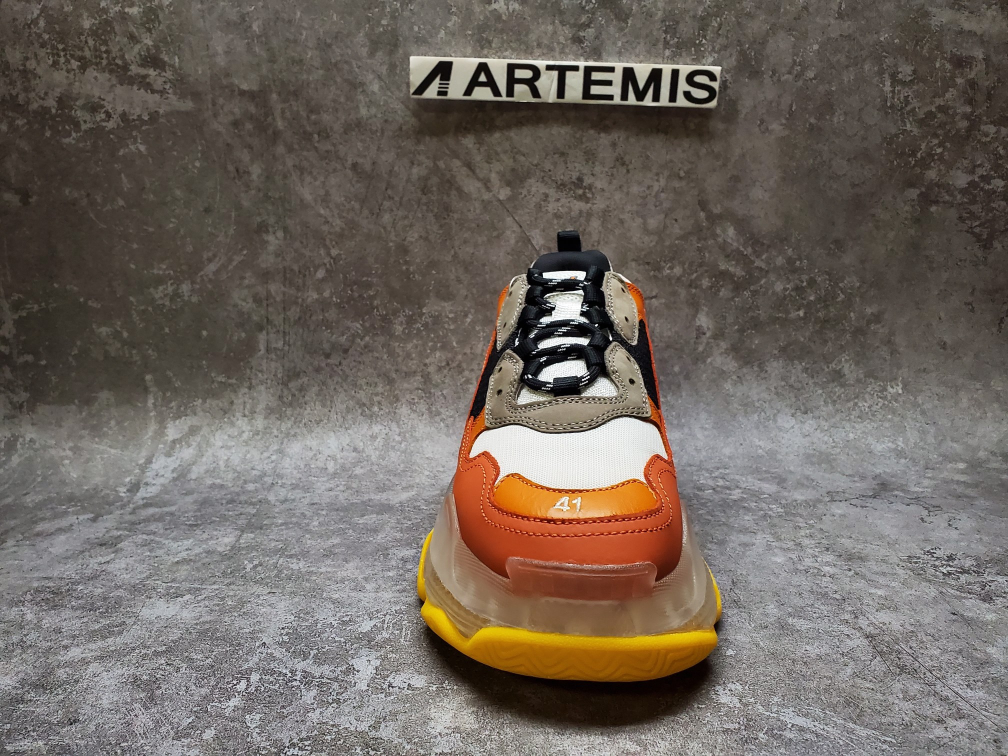 Balenciga Triple S Black Orange
