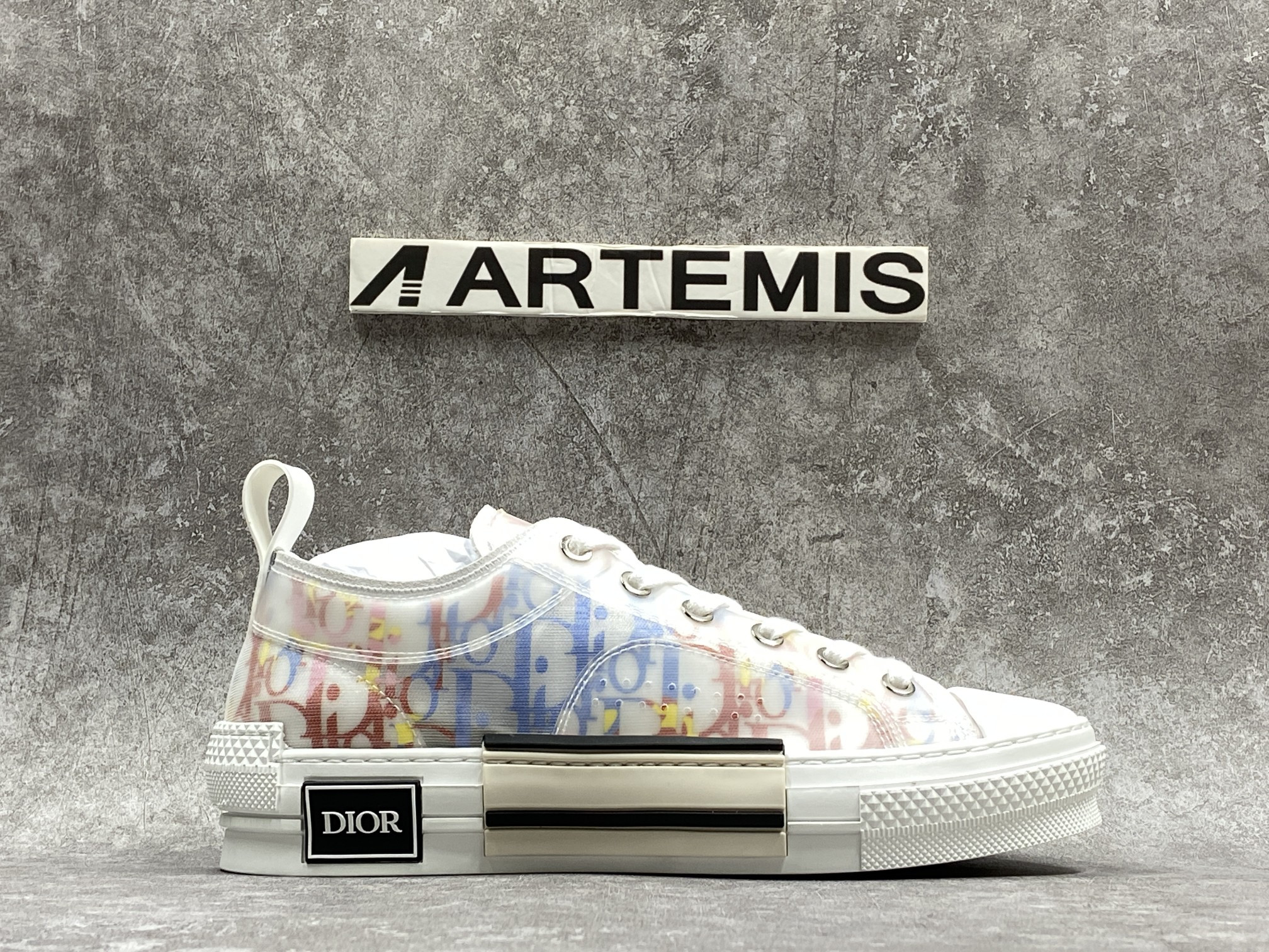 D*or b23 low top multicolor oblique