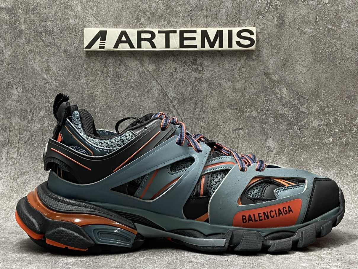 Balenciga Track Dark Grey Orange
