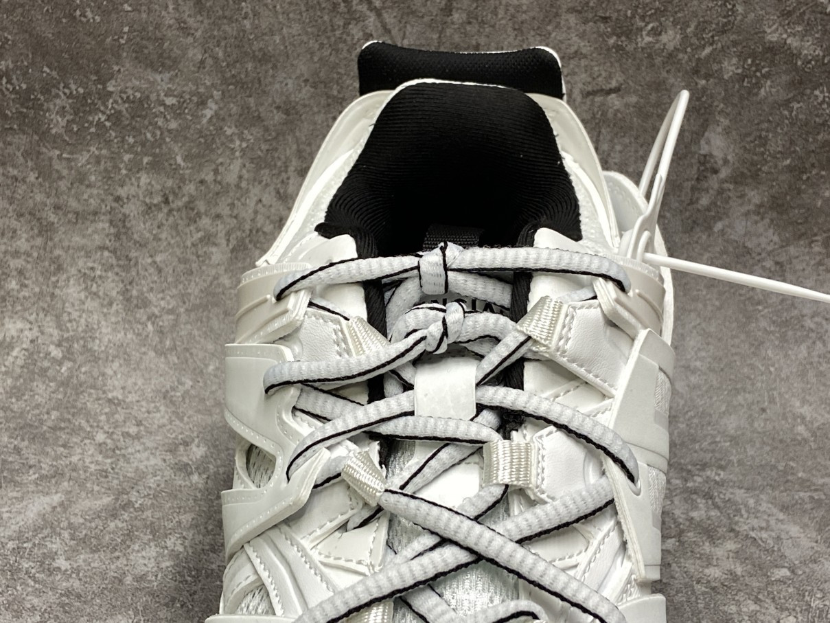 Balenciga Track White Black With Led Light