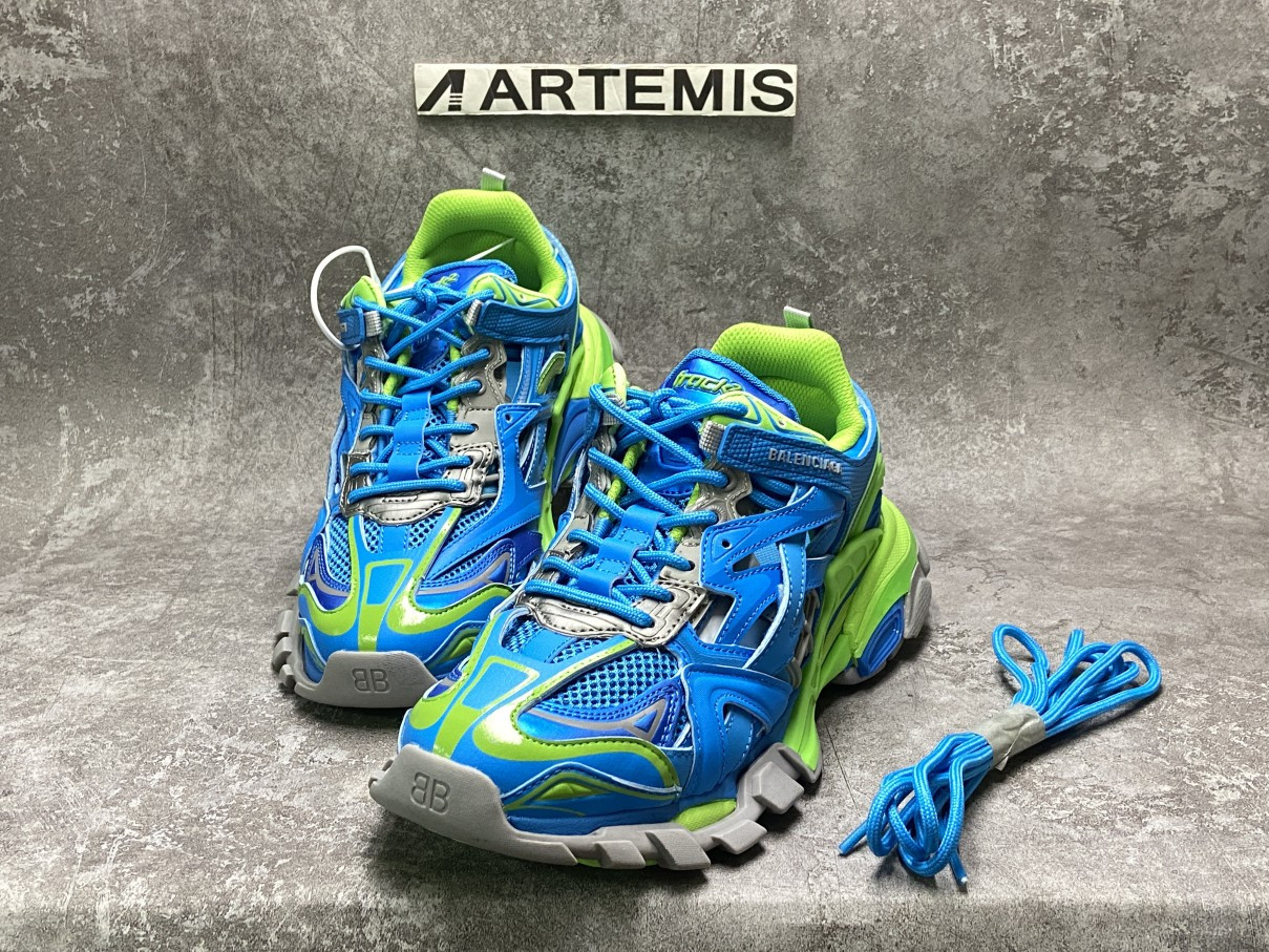 Balenciga Track Blue Green