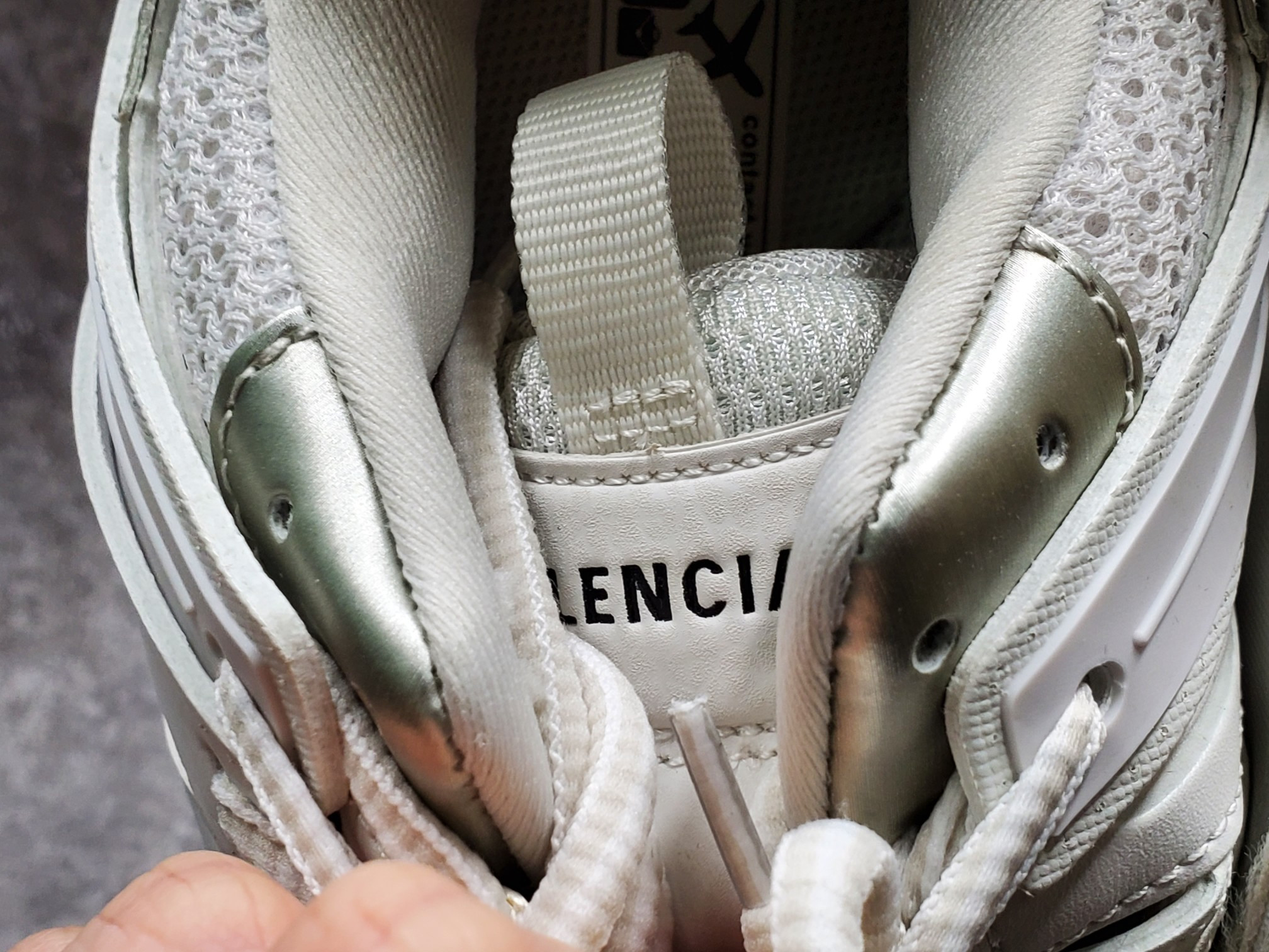 Balenciga LED Track Trainers White
