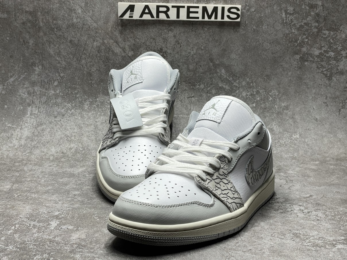 Air Jordan 1 Low PRM Smoke Grey Elephant