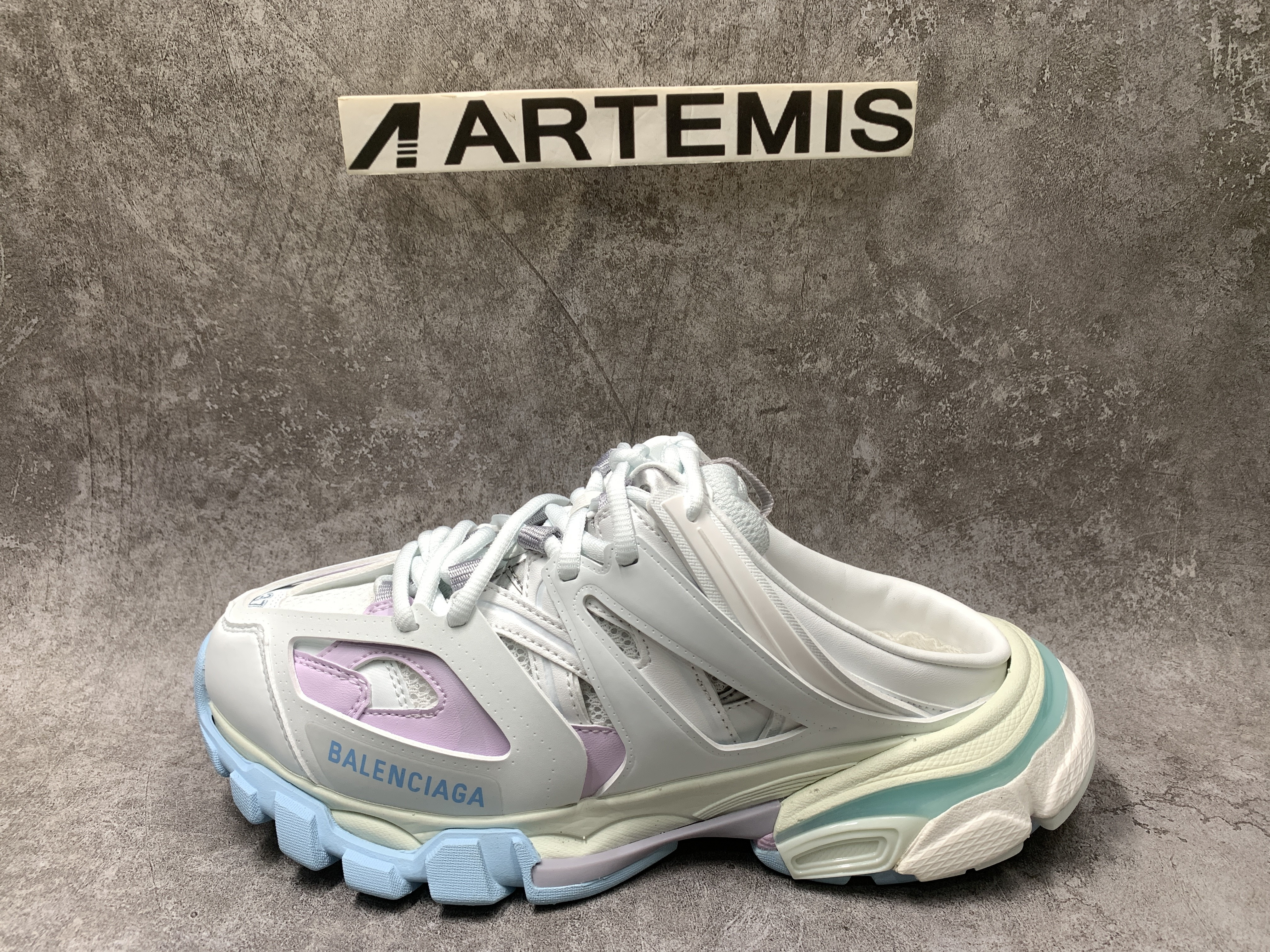 Balenciga Track Mule Pastel