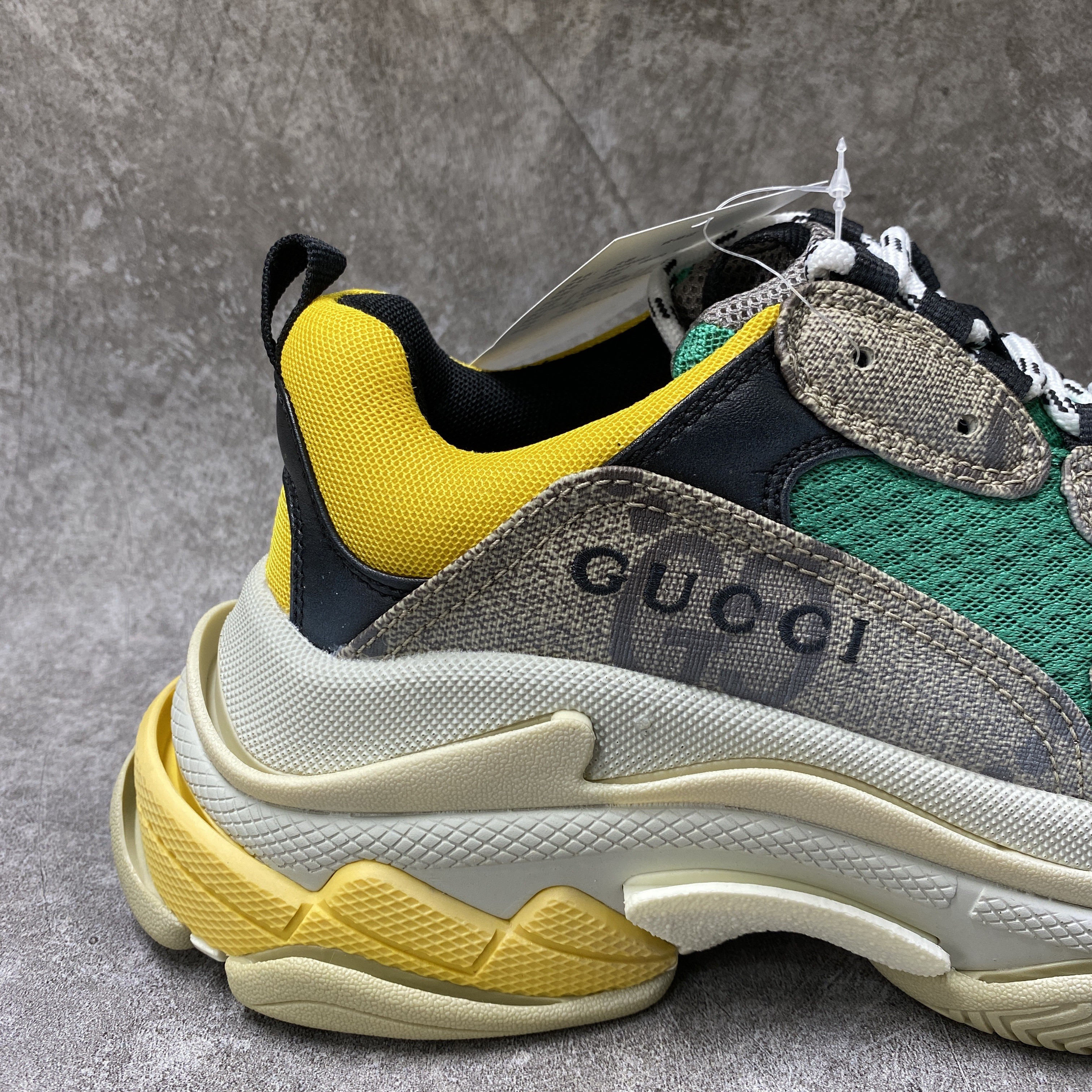 Balenciga x G The Hacker Project Triple Beige Green Yellow