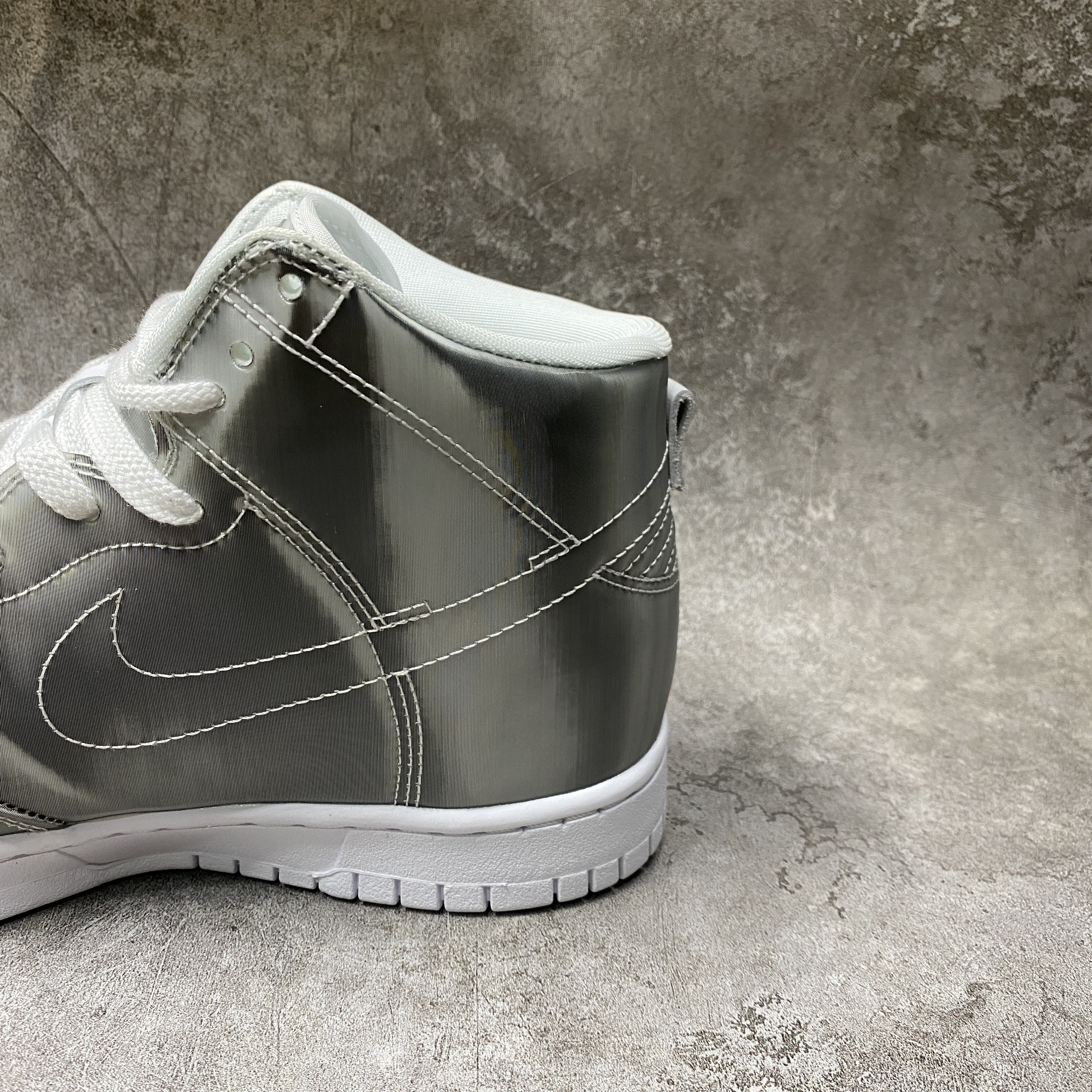 Nike Dunk High CLOT Metallic Silver