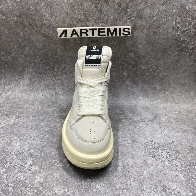 Converse TURBOWPN Mid Rick Owens DRKSHDW Egret