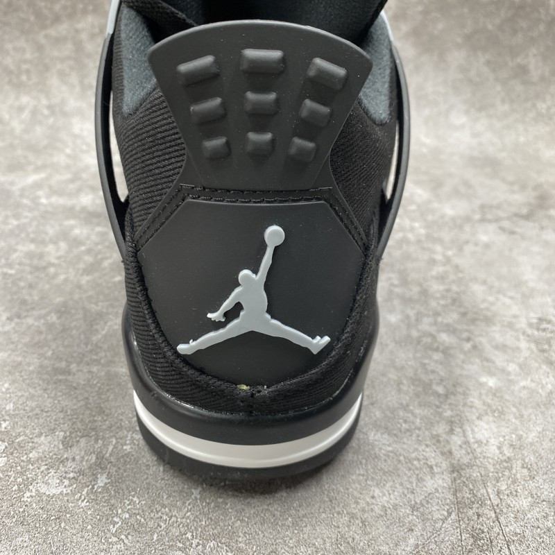 Air Jordan 4 Retro Black Canvas