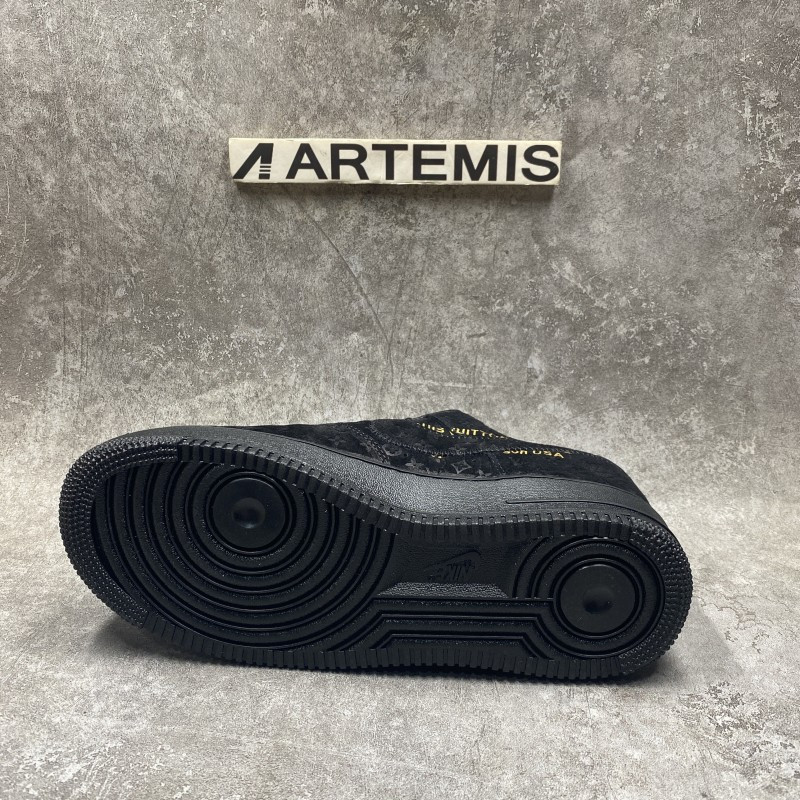 1V x Air Force 1 Low By Virgil Abloh Black