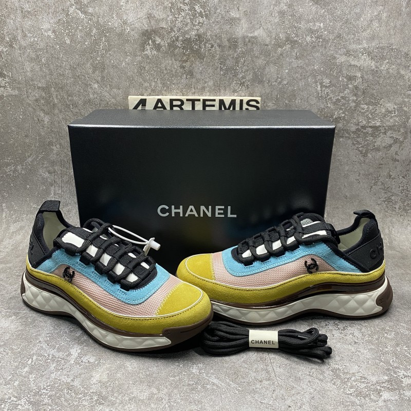 Channel Casual Style Street Style Plain Low-Top Sneakers