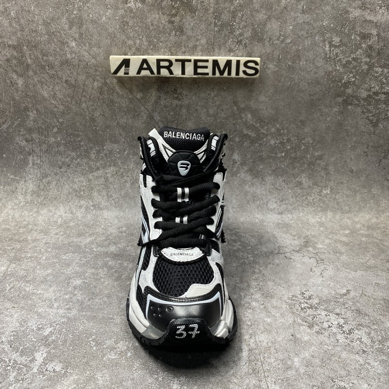Balenciga Runner panelled high-top sneakers