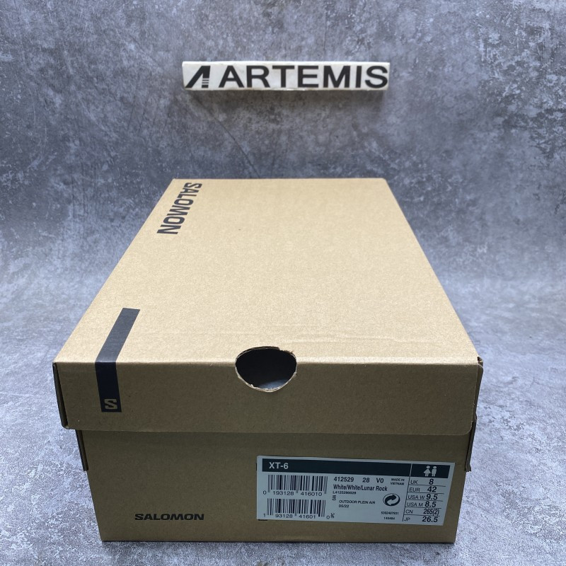 Salomon White XT-6 Sneakers