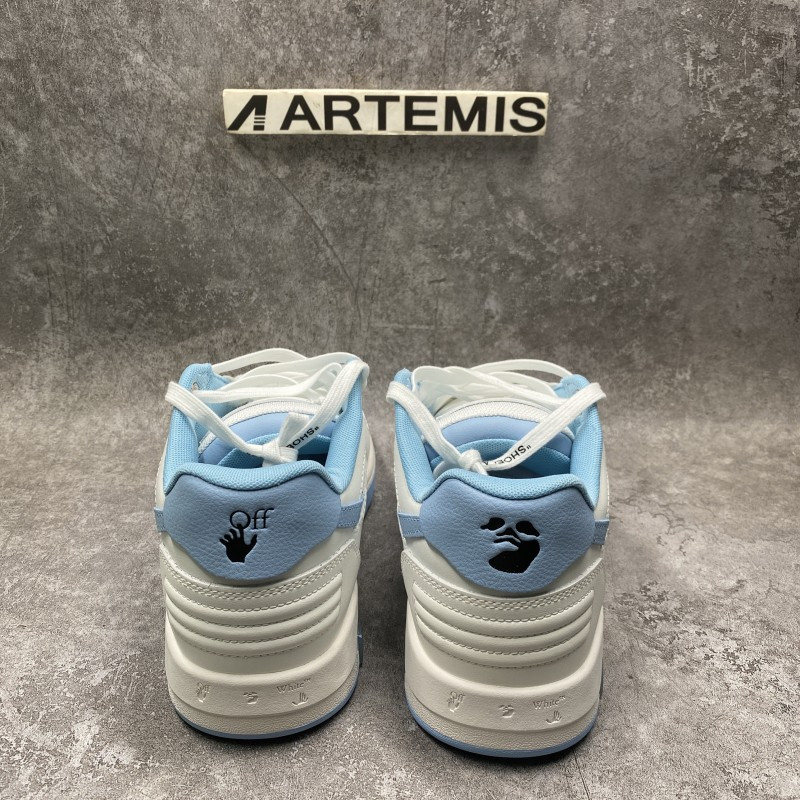 OFF-WHITE Out Of Office OOO 30 MM Low Tops White Light Blue