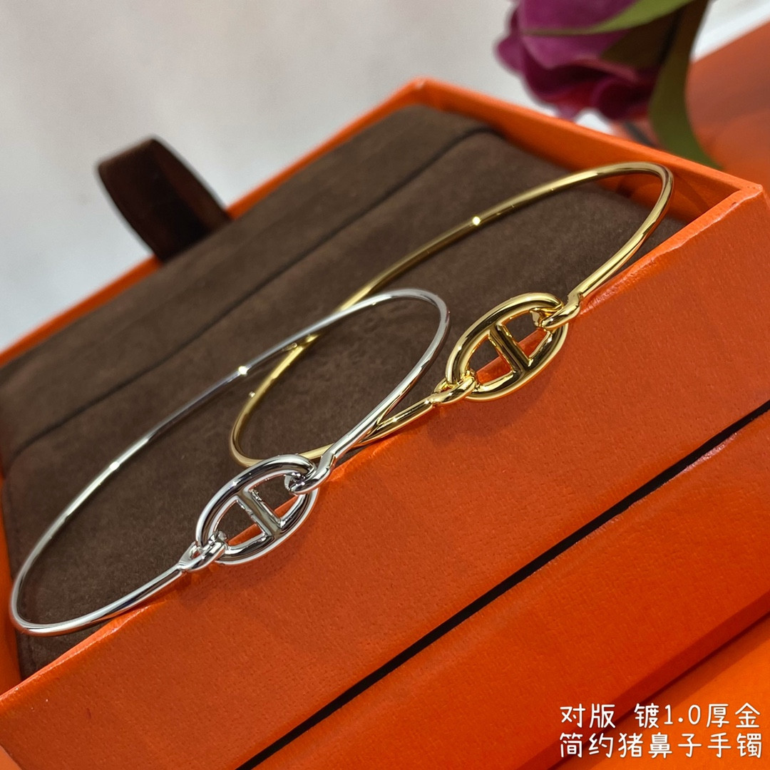 H**me5 thin tube pig nose bracelet