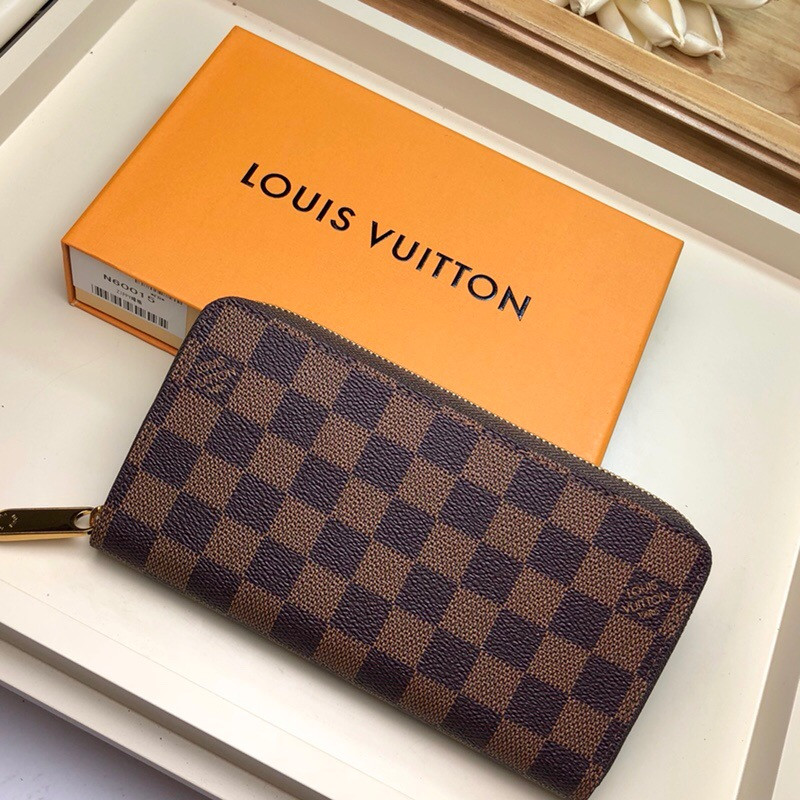 LV ZIPPY WALLET Damier Ebene N41661
