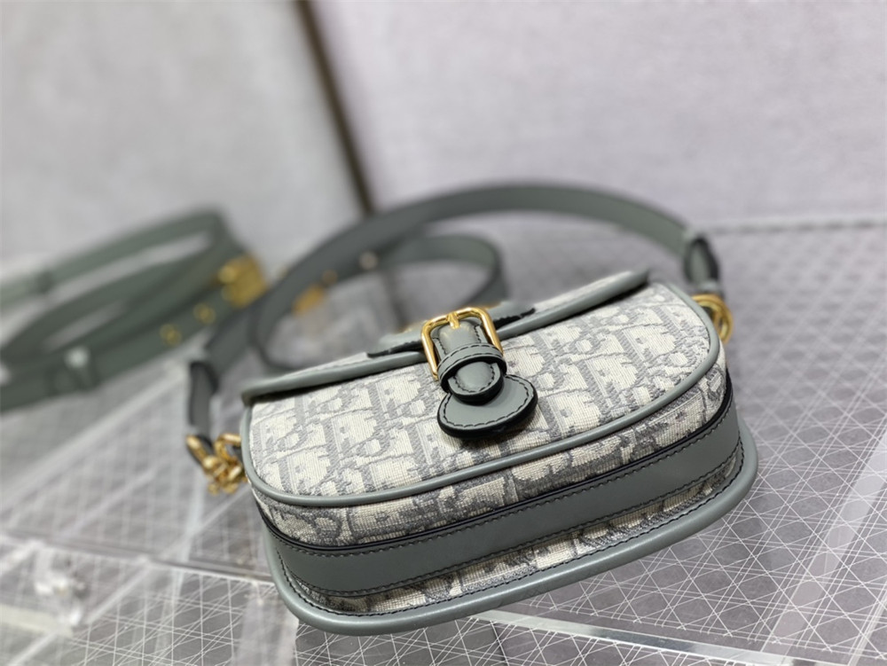 medium D*or bobby bag white D*or oblique jacquard