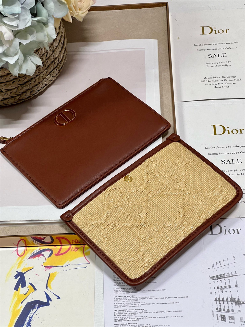 D*or 30 montaigne avenue weav 22.5 x 12.5 x 6.5 cm