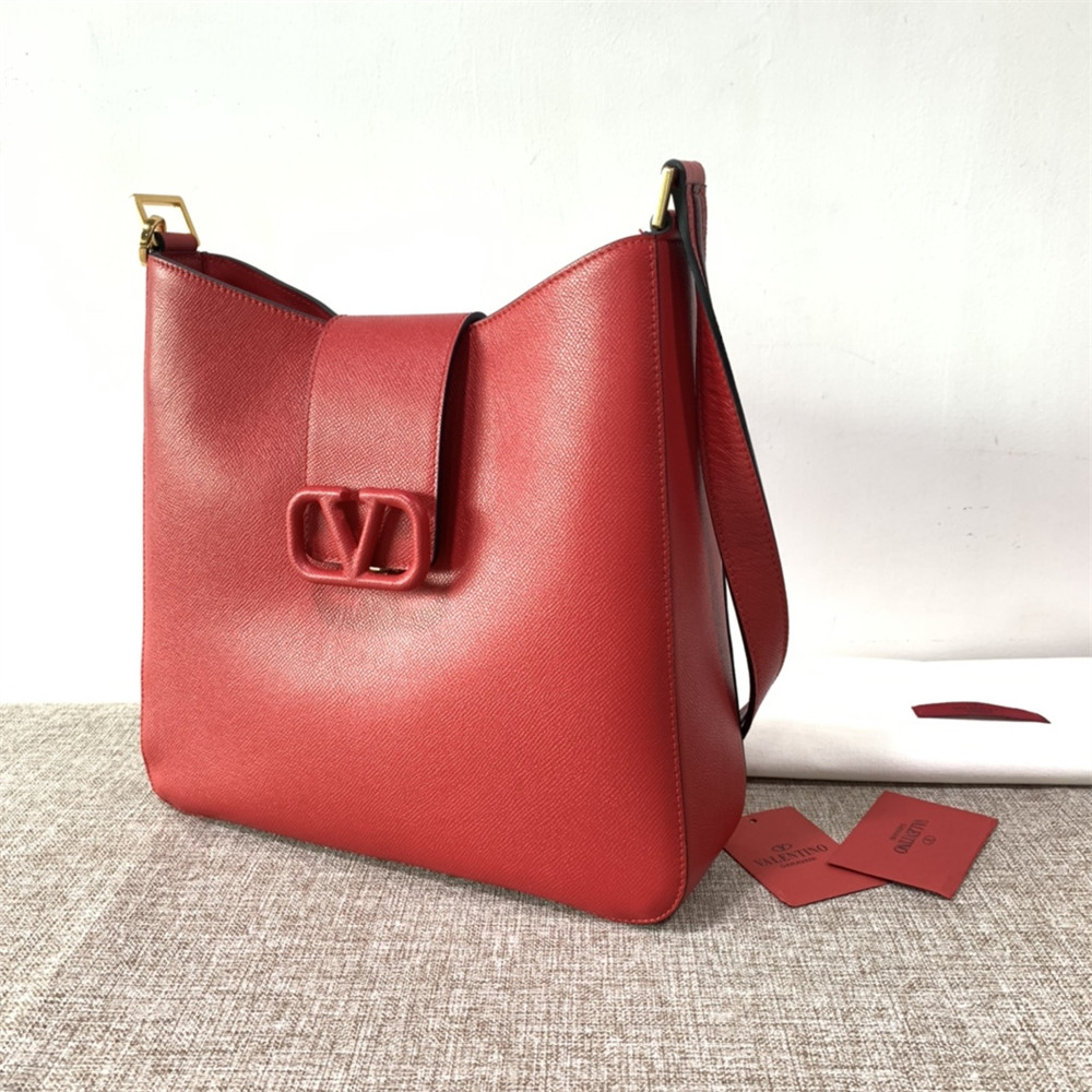 Va1e*ntin0 garavani vsling hobo bag red