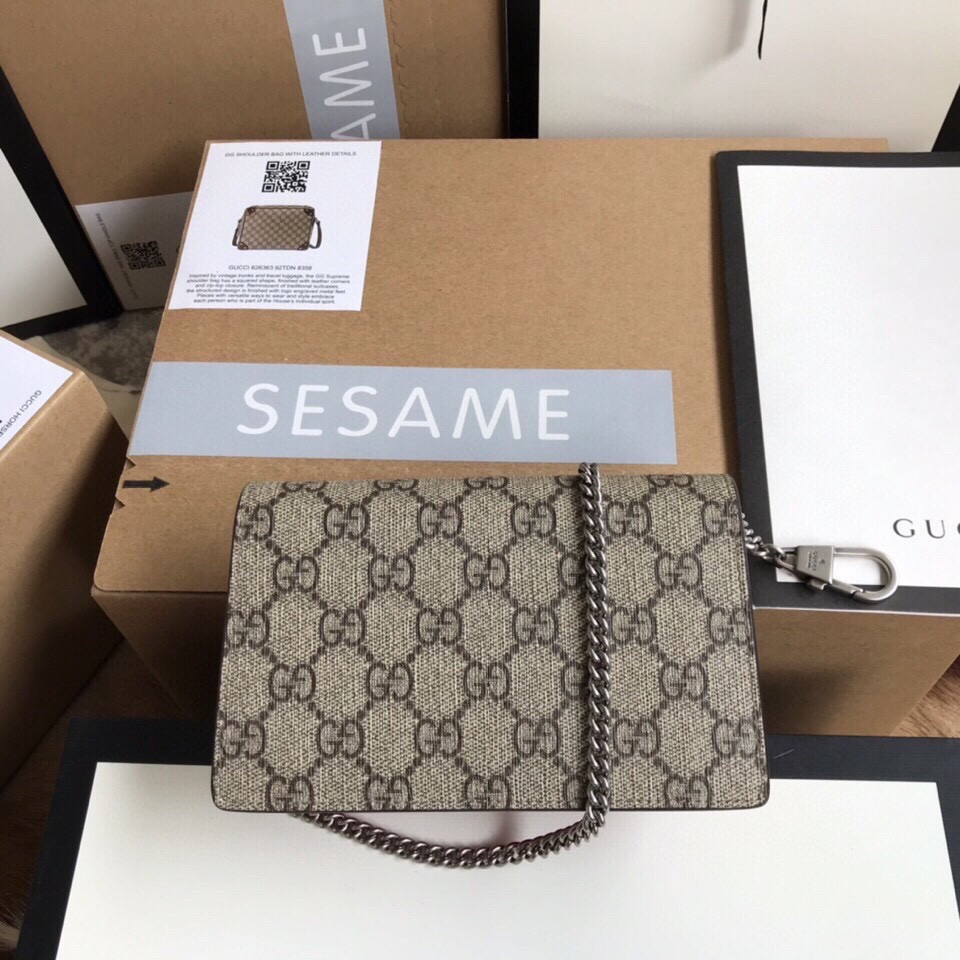 g*u*i dionysus gg S*p*e S*per mini bag 6.5"wx3.9"hx1.6"d