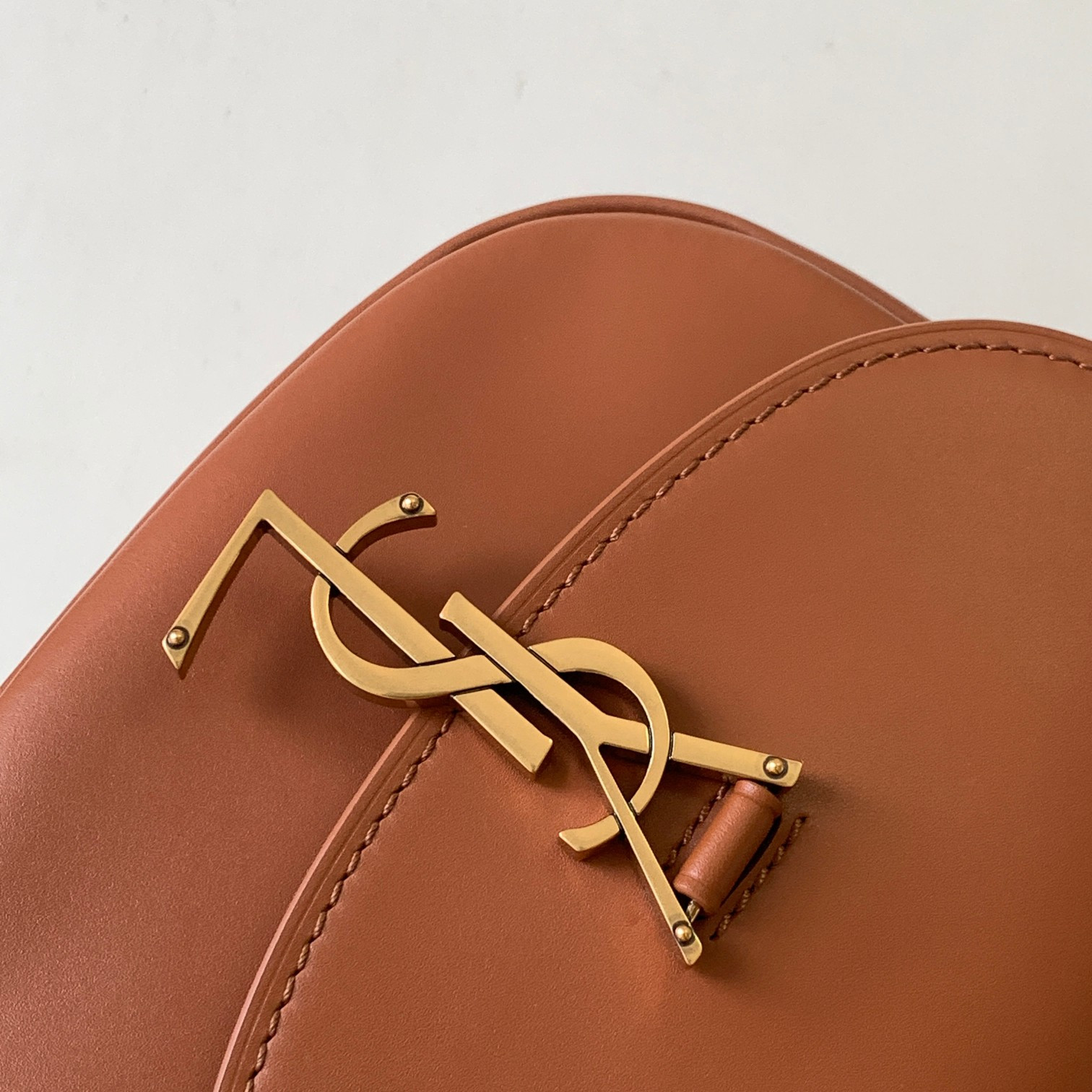 Y*L kaia small satchel in smooth leather 7.2 x 6.1 x 2.1 inches