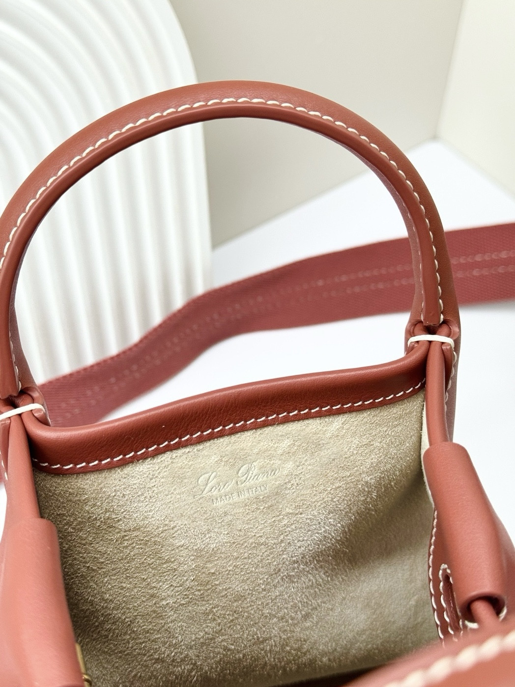 L**o p*ana micro bale bag smooth calfskin 23 x 16 x 14 cm