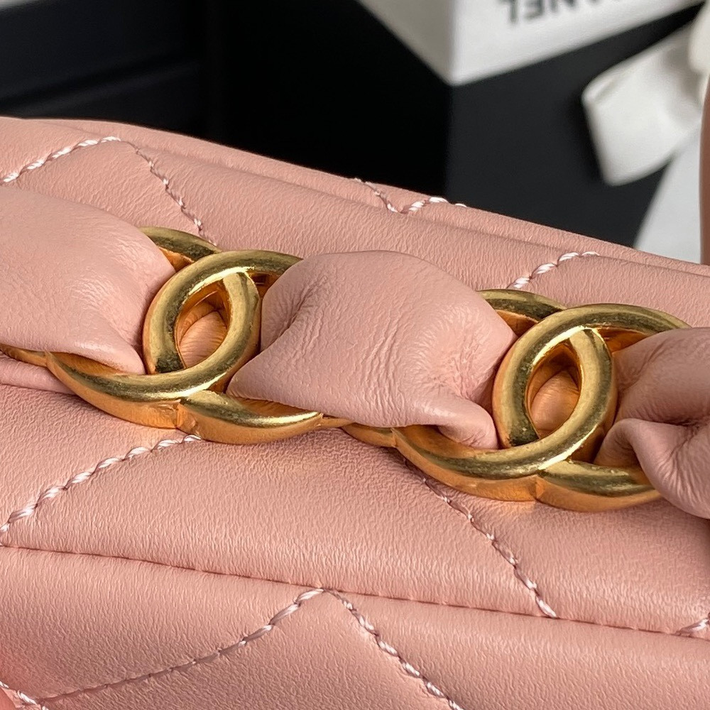 Ch*el fall-winter 2024-25 small flap bag 13x21x7cm