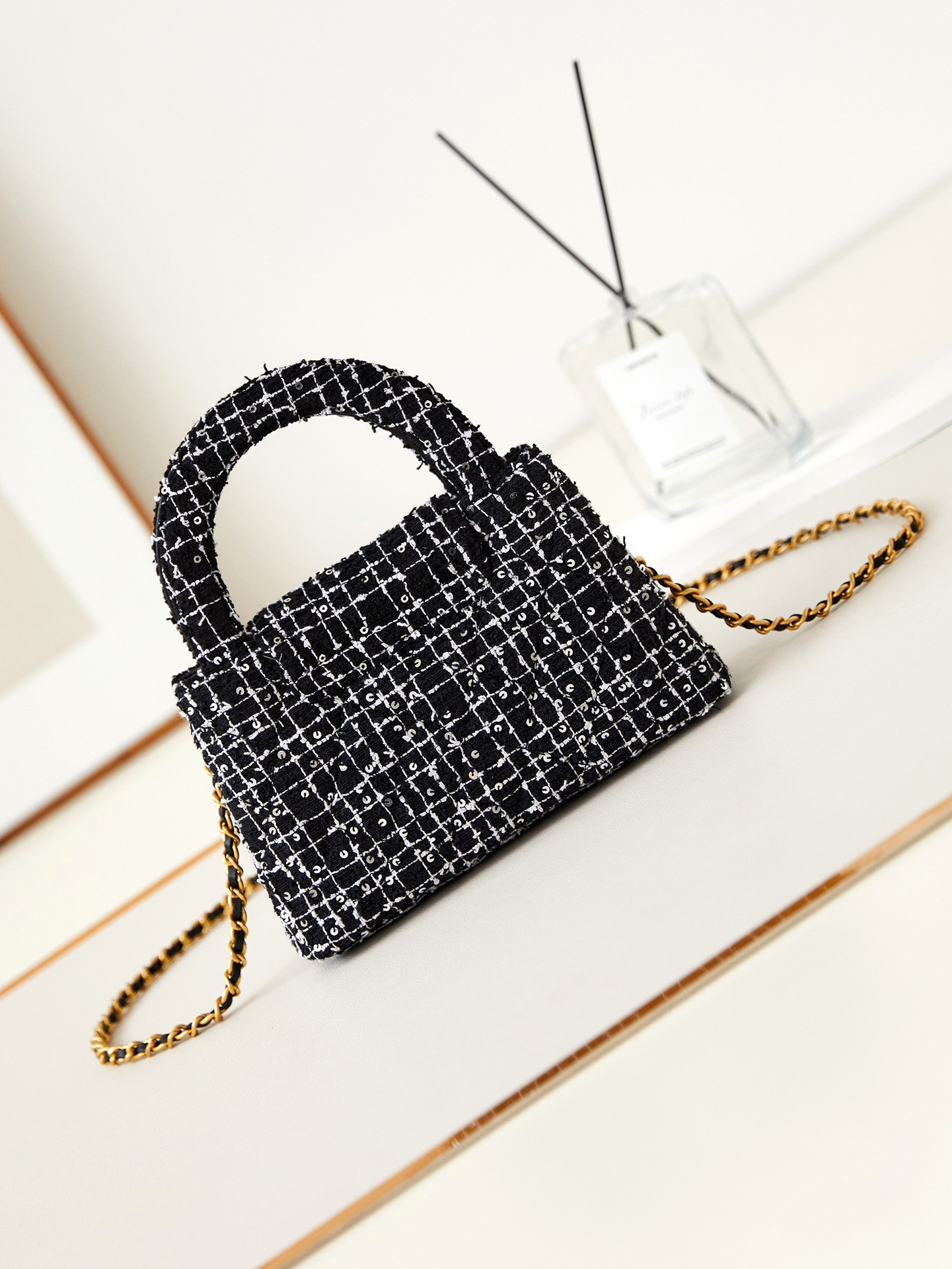 Ch*el 23k kelly 19x13x7cm