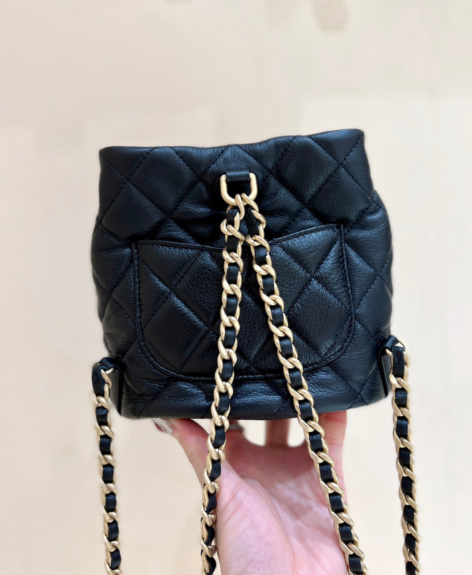 Ch*el backpack 16.5x17x12cm
