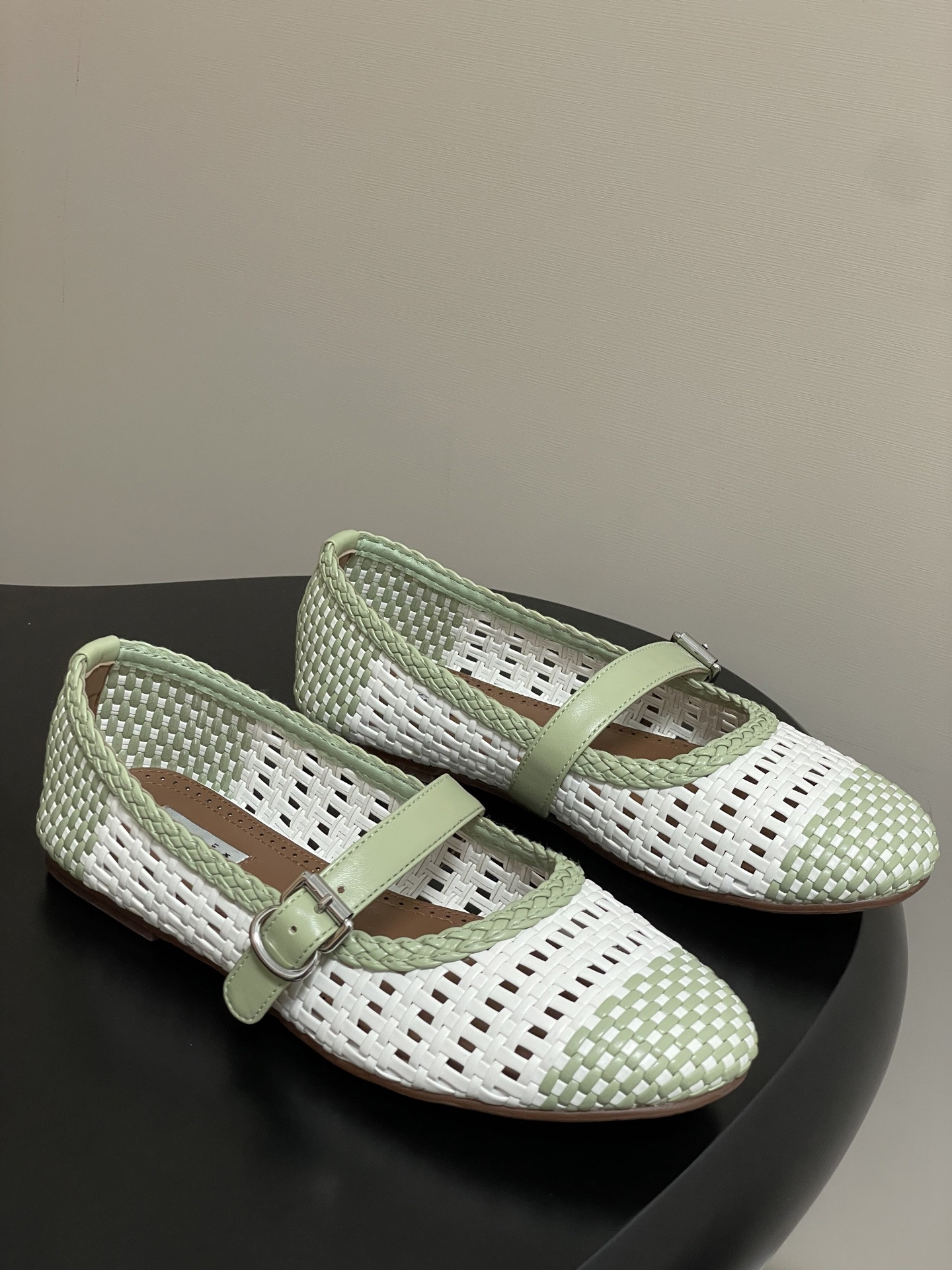 UA Alaïa Hollow Woven Mary Jane Flats(Customized Size 7-10 days production time)