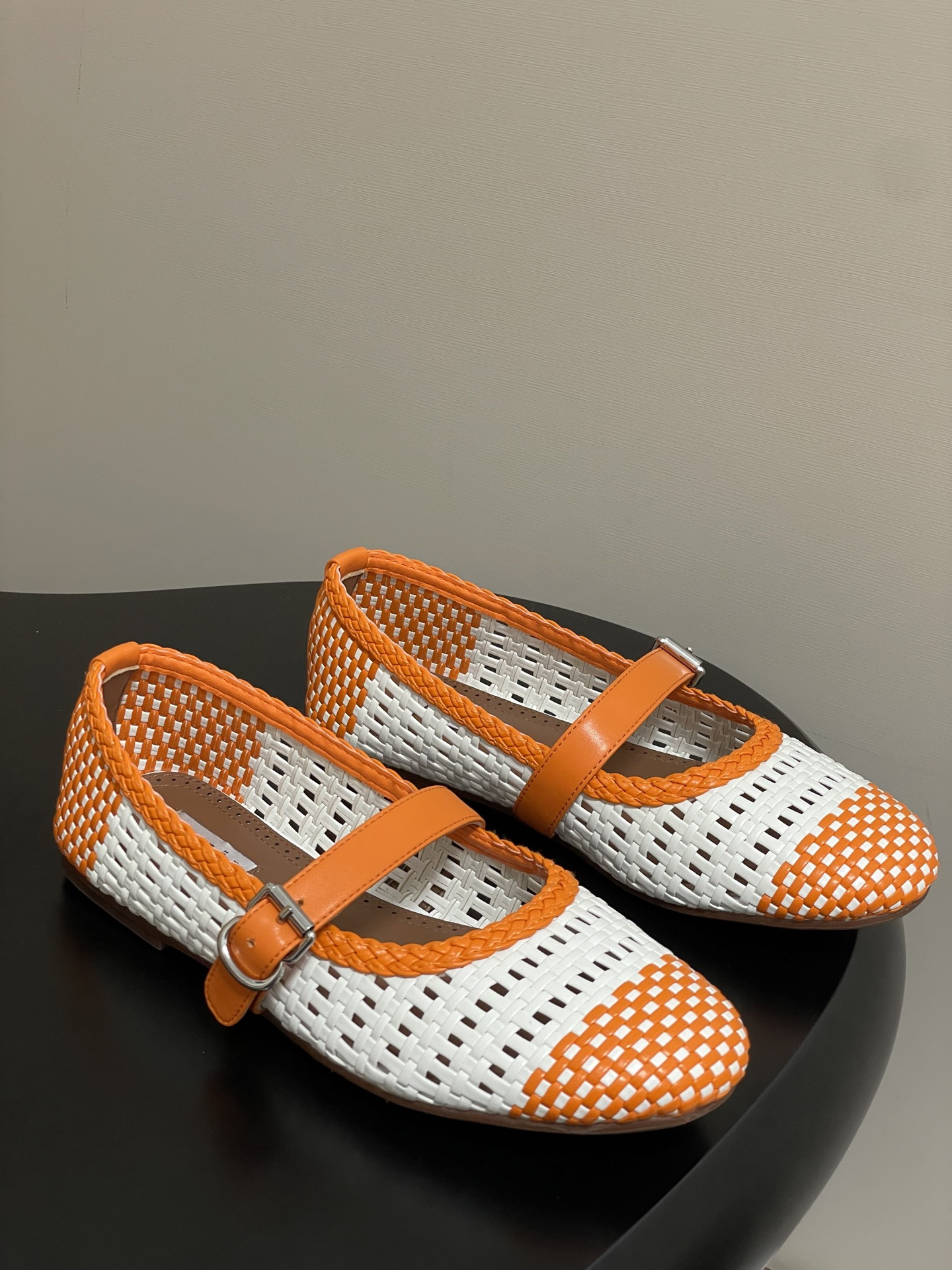 UA Alaïa Hollow Woven Mary Jane Flats(Customized Size 7-10 days production time)