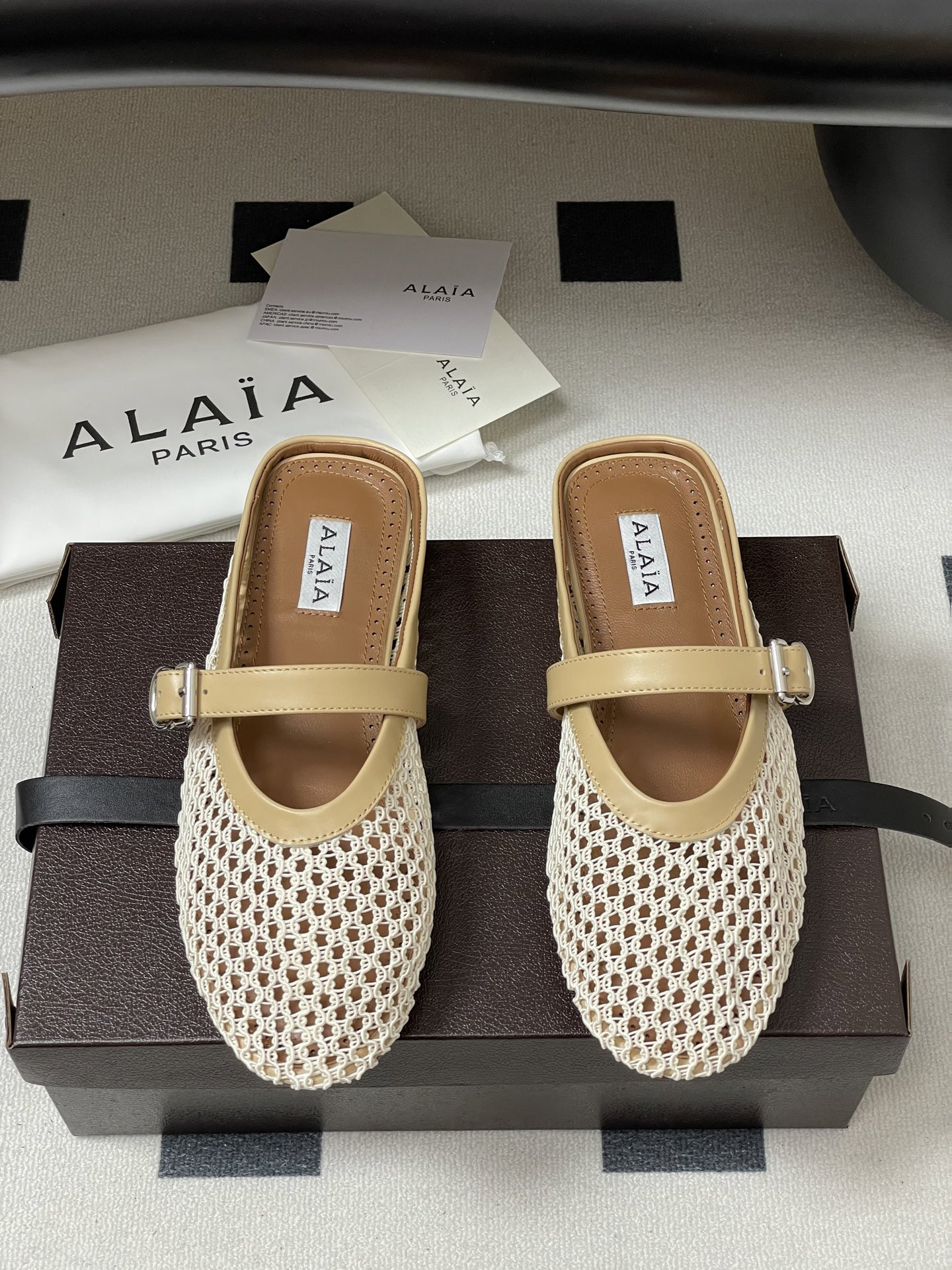 UA Alaia Flat Mules(Customized Size 7-10 days production time)