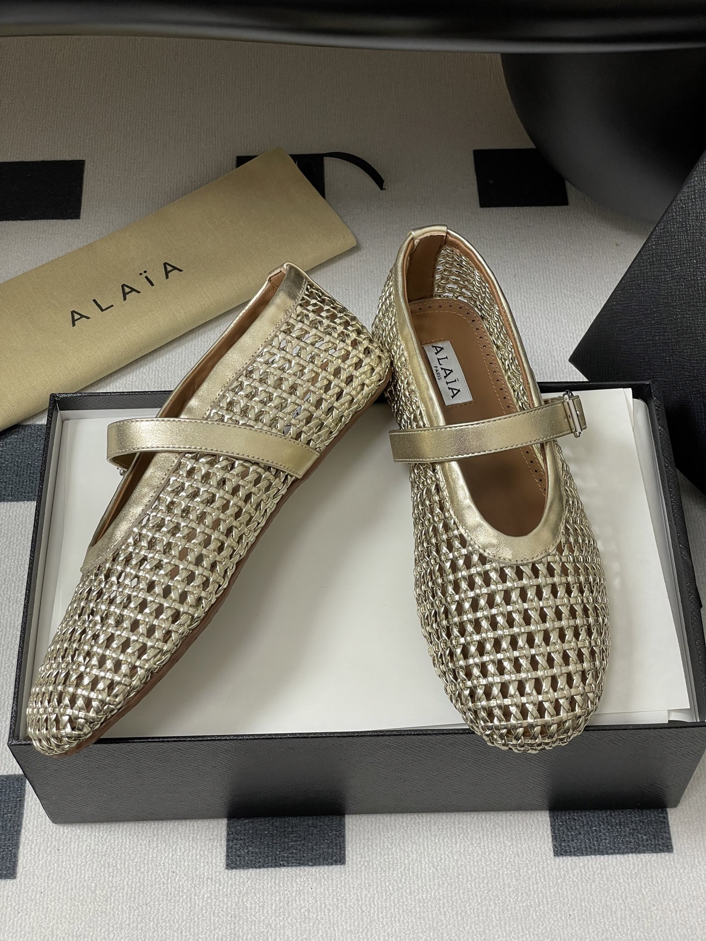UA Alaïa BRAIDED BALLET FLATS(Customized Size 7-10 days production time)