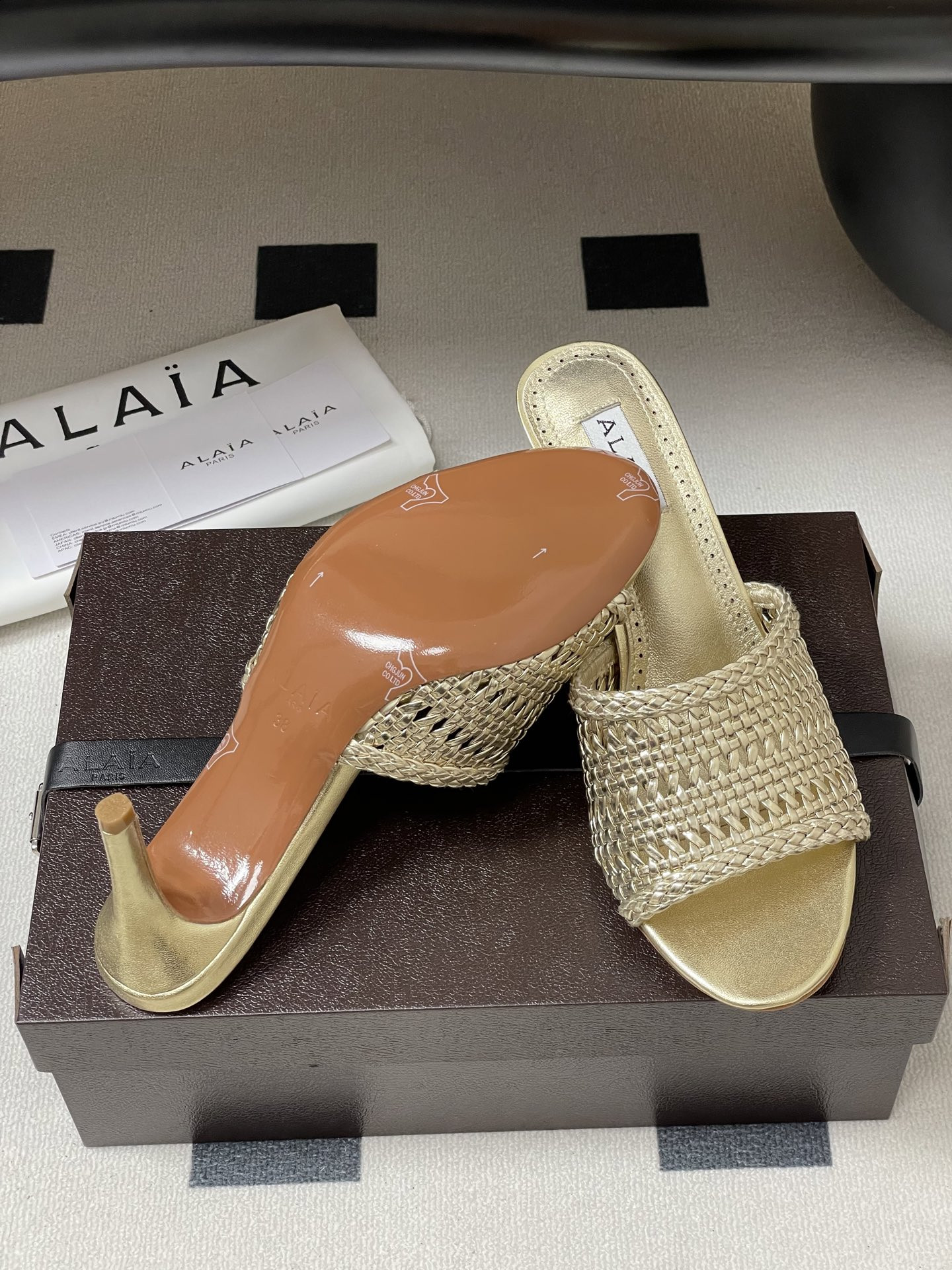 UA Alaia Heeled slippers 7cm Heel(Customized Size 7-10 days production time)